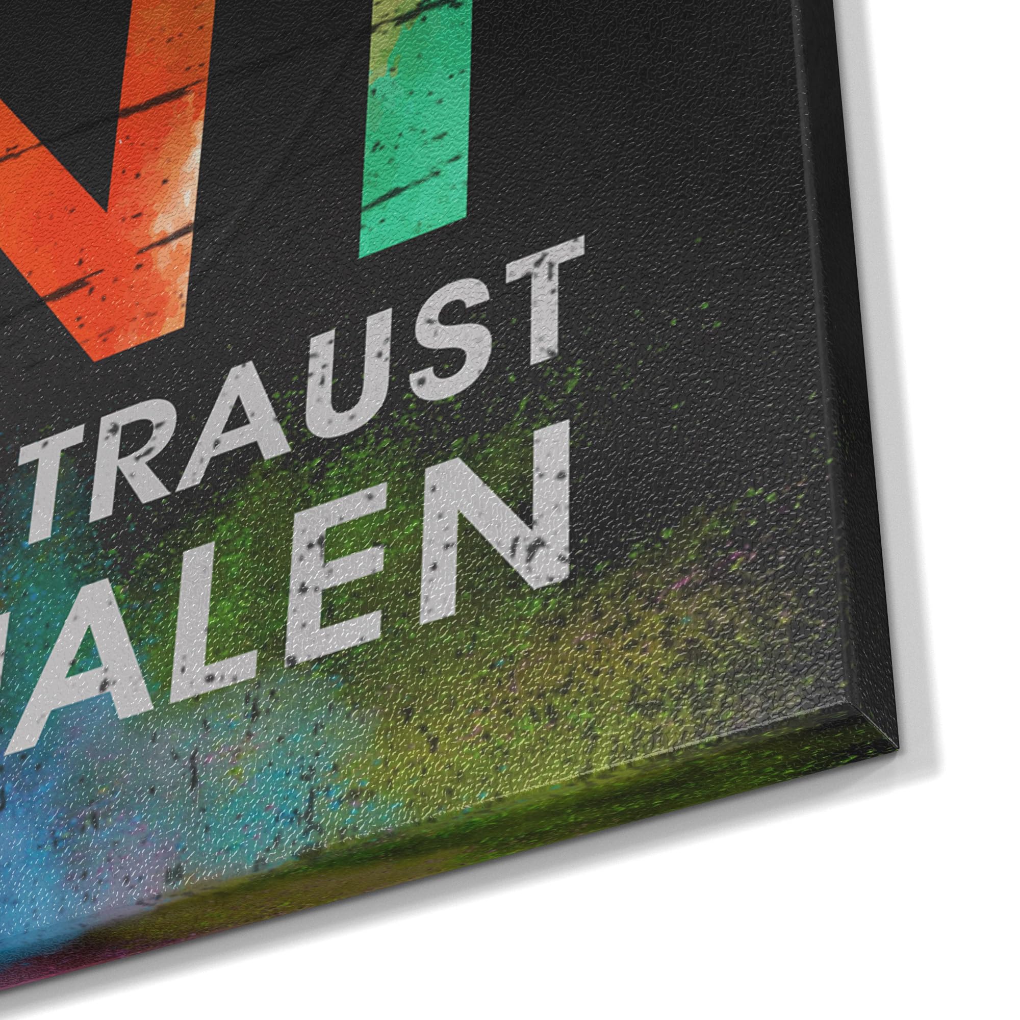 DEQORI Metall Magnettafel | 60x40 cm cm groß | Motiv Lebensbunte Vielfalt | Whiteboard für alle Magnete | Magnetboard Wand-Tafel für Küche & Büro | Design Magnetwand Pinnwand magnetisch