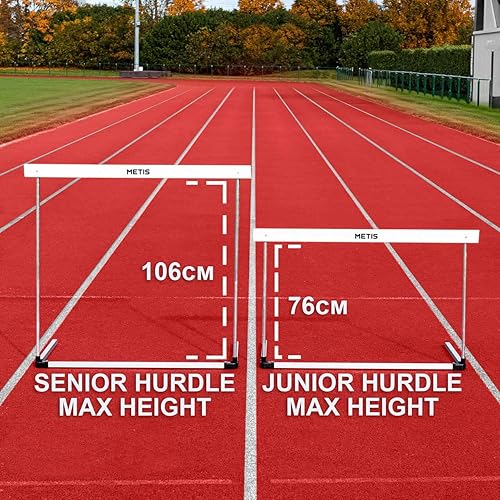 Miniatura 2 de METIS Alloy Hurdles JuniorSenior - Equipo de pista y campo ajustable  Paquetes de 1, 5 o 10