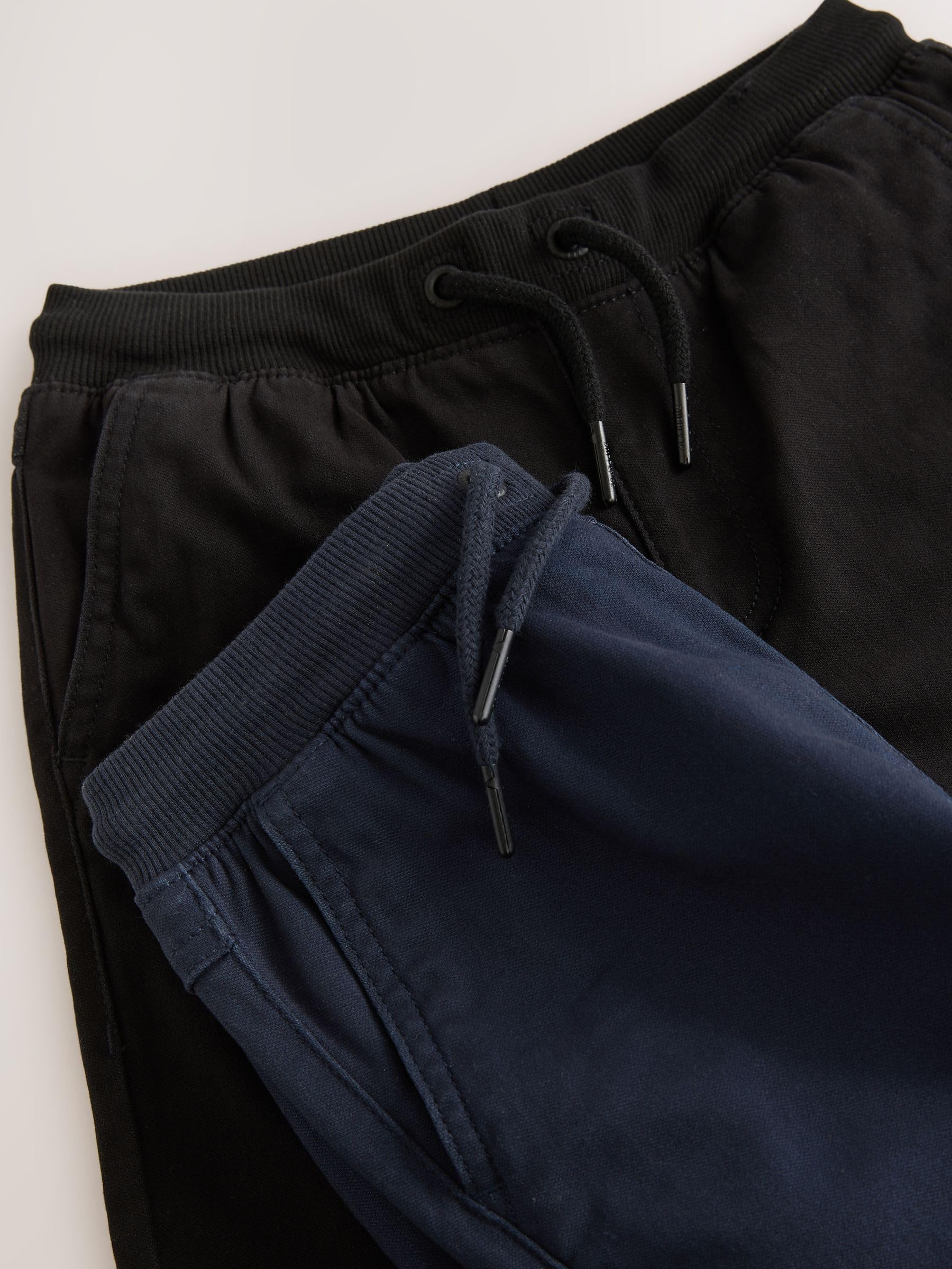 NEXT Garçon Pantalon Taille côtelé à Enfiler, Lot de 2