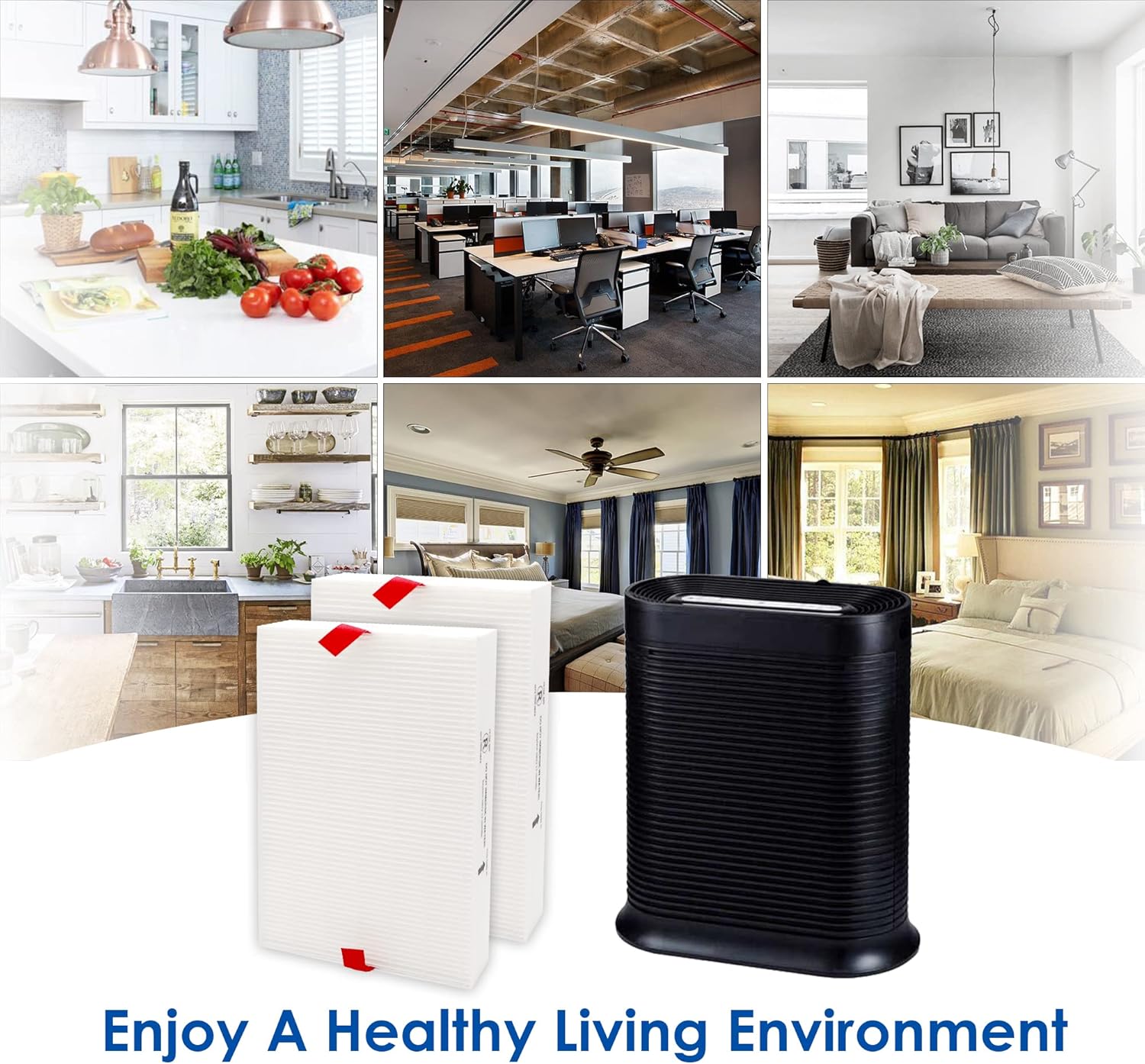 Flintar Replacement Filter R, Compatible with Honeywell Air Purifier HPA300, HPA200, HPA 100 and HPA 5000 Series, HRF-R2, 2-Pack - Image 7