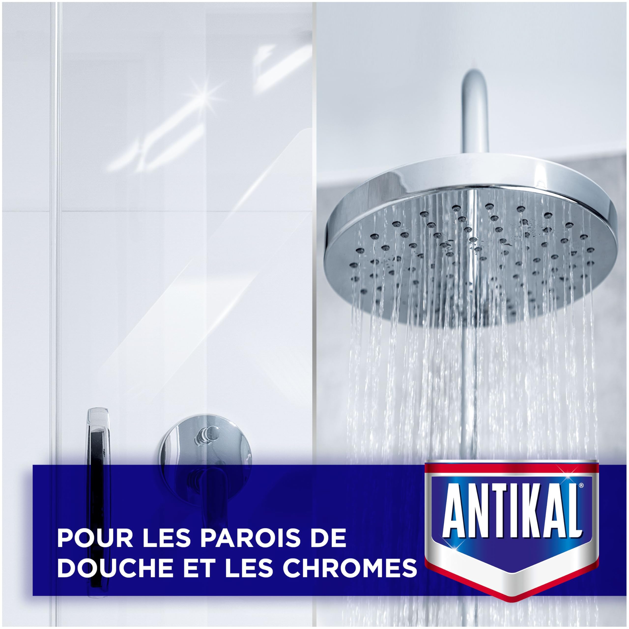 Antikal Gel pour Salle de Bain (750ml x15), Technologie Anti-Gouttes, Élimine Jusqu’à 99.99% Du Calcaire, Parfum Classique