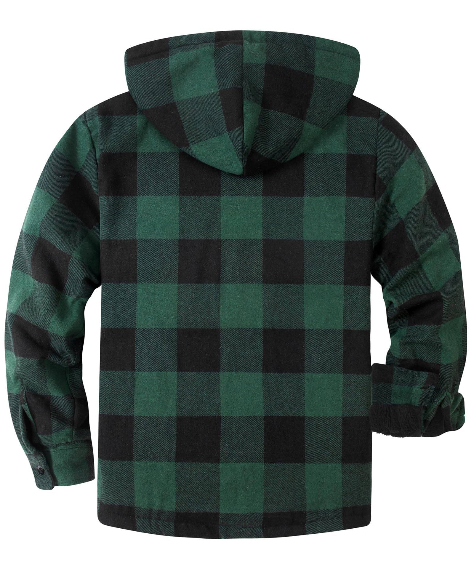 SwissWell Camicia Boscaiolo Uomo Giacca Flanella a Quadri Spessi Fodera di Peluche Felpa Cappuccio Foderata Casual Uomo Felpa con Cappuccio in pile Giacca Invernale con Tasca