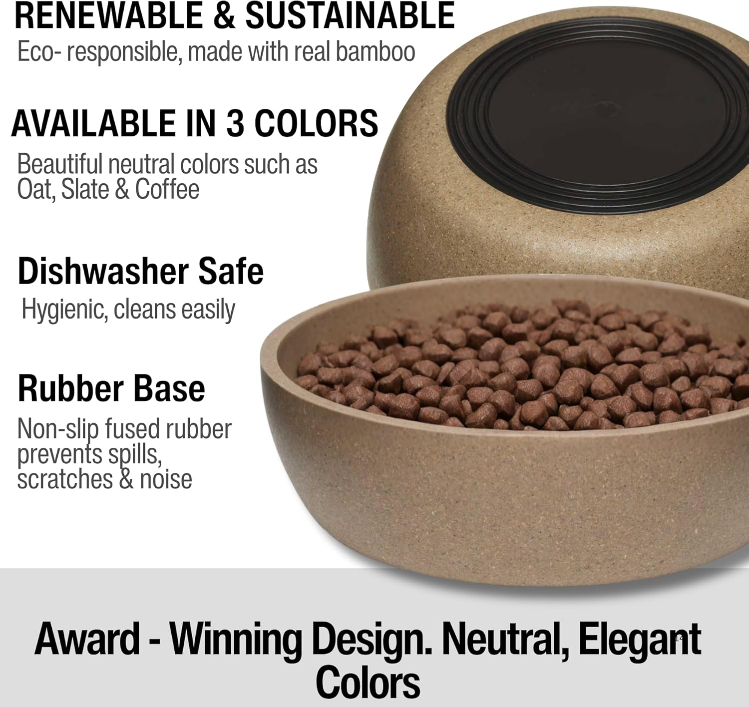 Eco-Chic Dining: Loving Pets Dolce Bamboo Bowls for Your Furry Friends