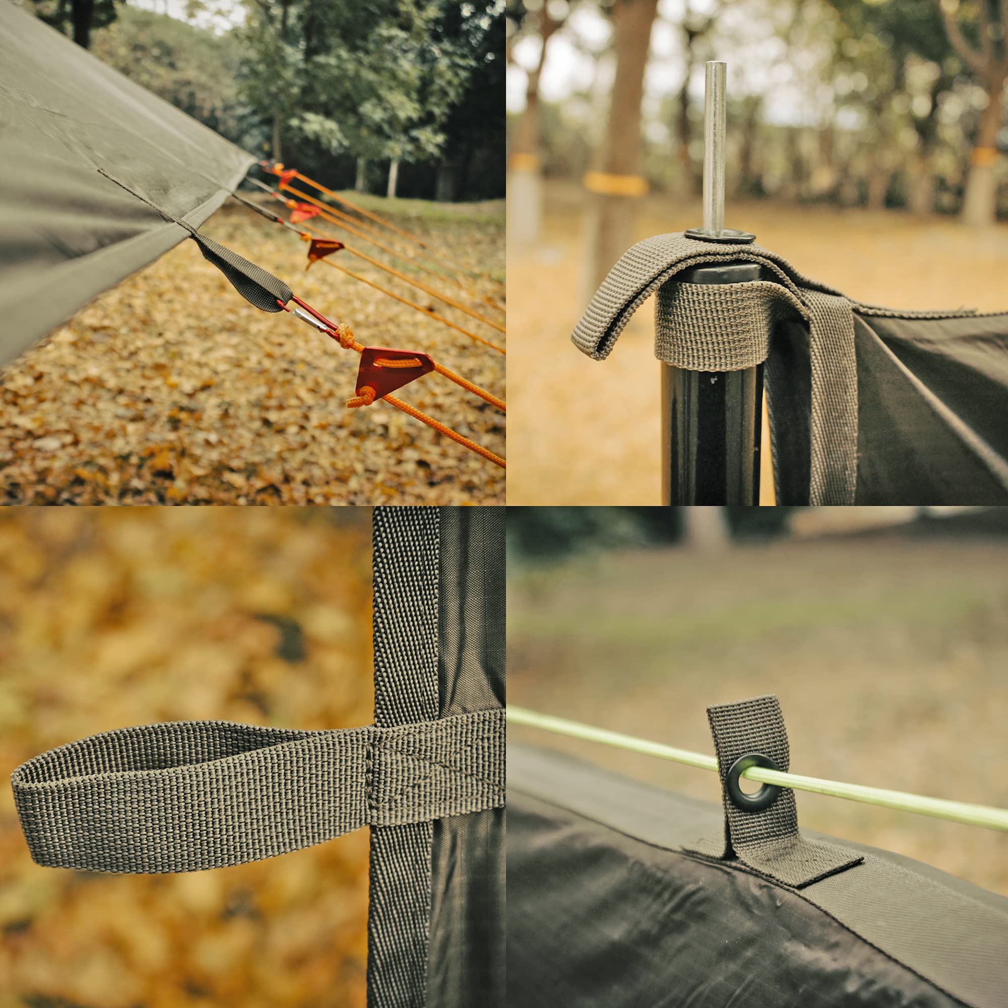 Bushcraft Tarp Shelter GOLDCAMP Bushcraft Camping Tarp