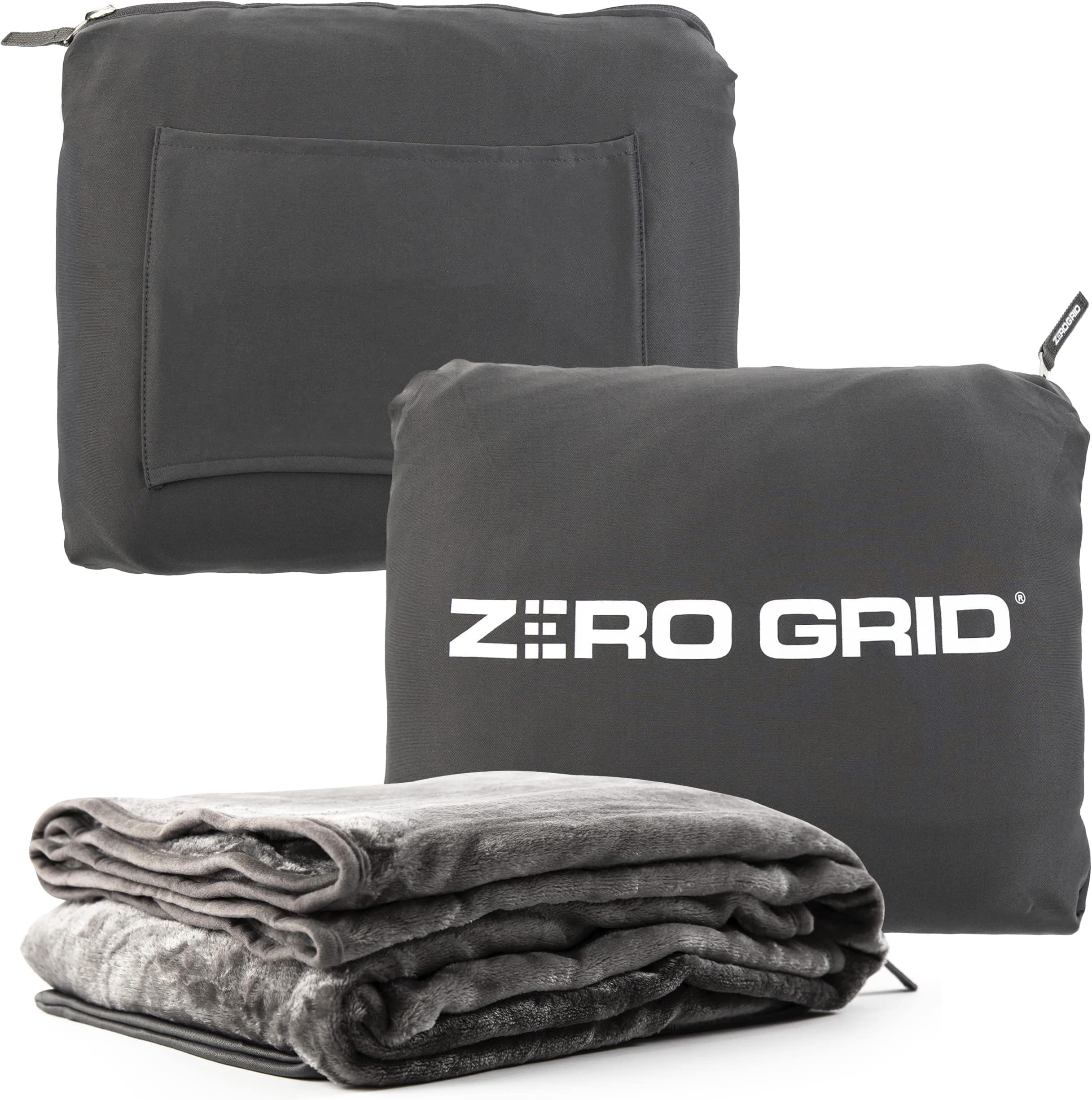 Zero Grid Airplane & Travel Blanket (Shadow)