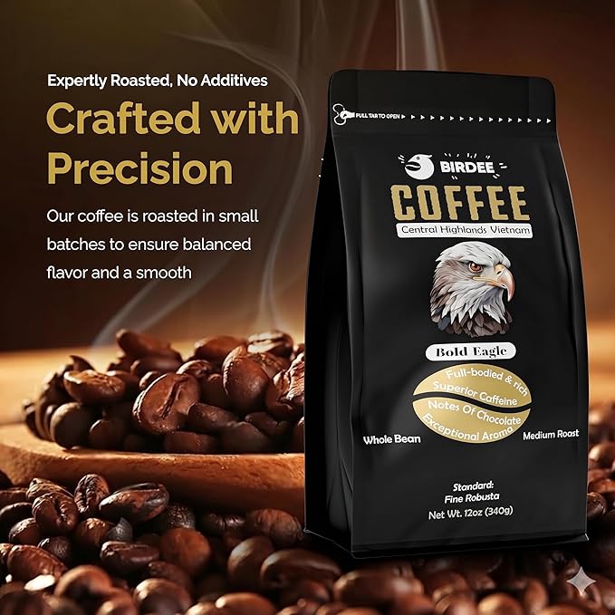 Café en Grano Birdee Robusta 12 oz Tostado Medio miniatura 4