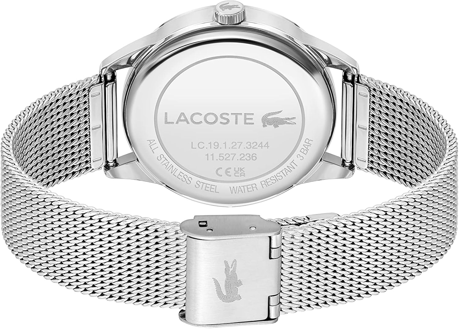 Lacoste 2001259 Lifestyle Women's Stainless Steel Case and Mesh Bracelet Watch Color: Silver - Image 2