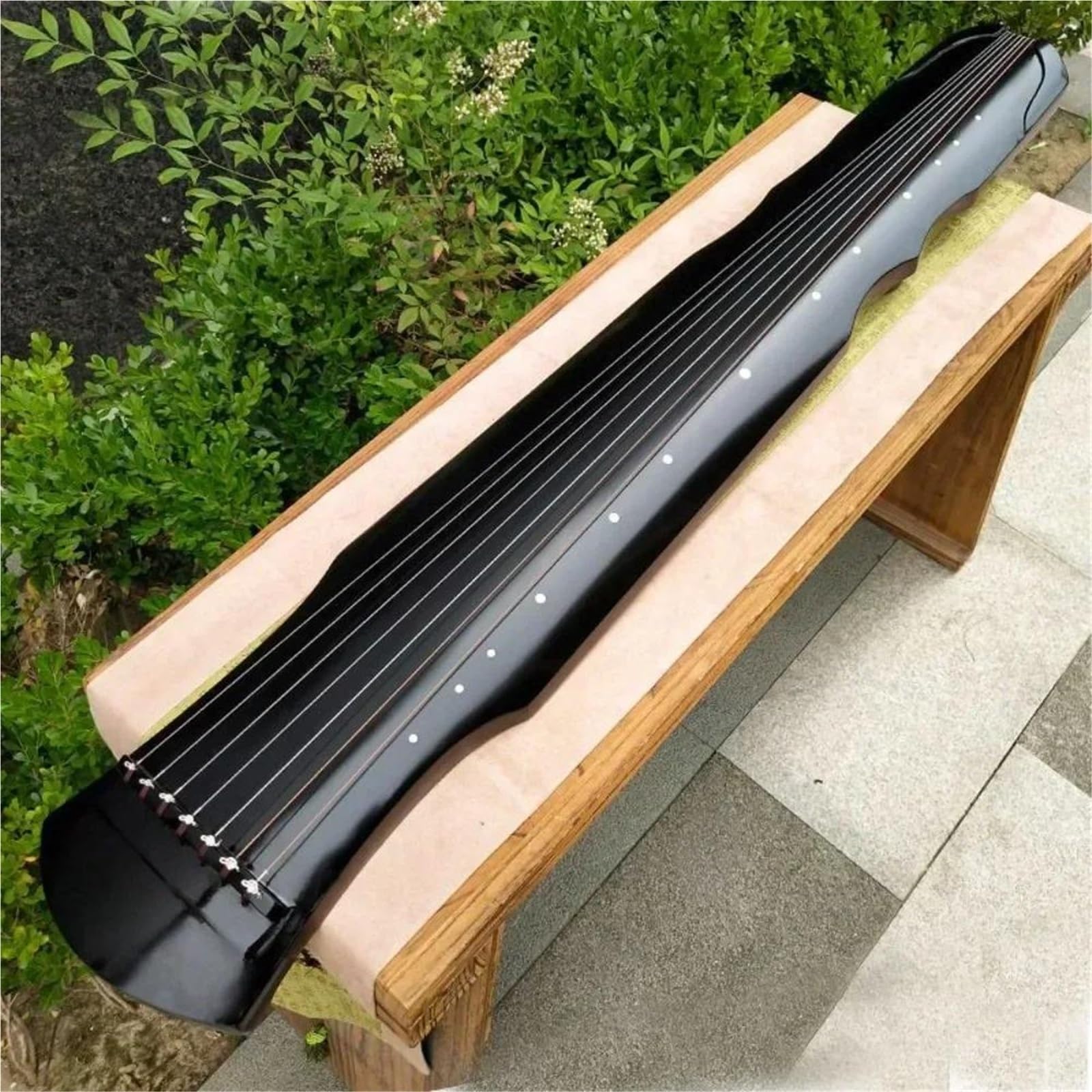 Guqin Siete Cítara china de cuerda hecha a mano profesionalmente para principiantes, instrumento de cuerda tradicional
