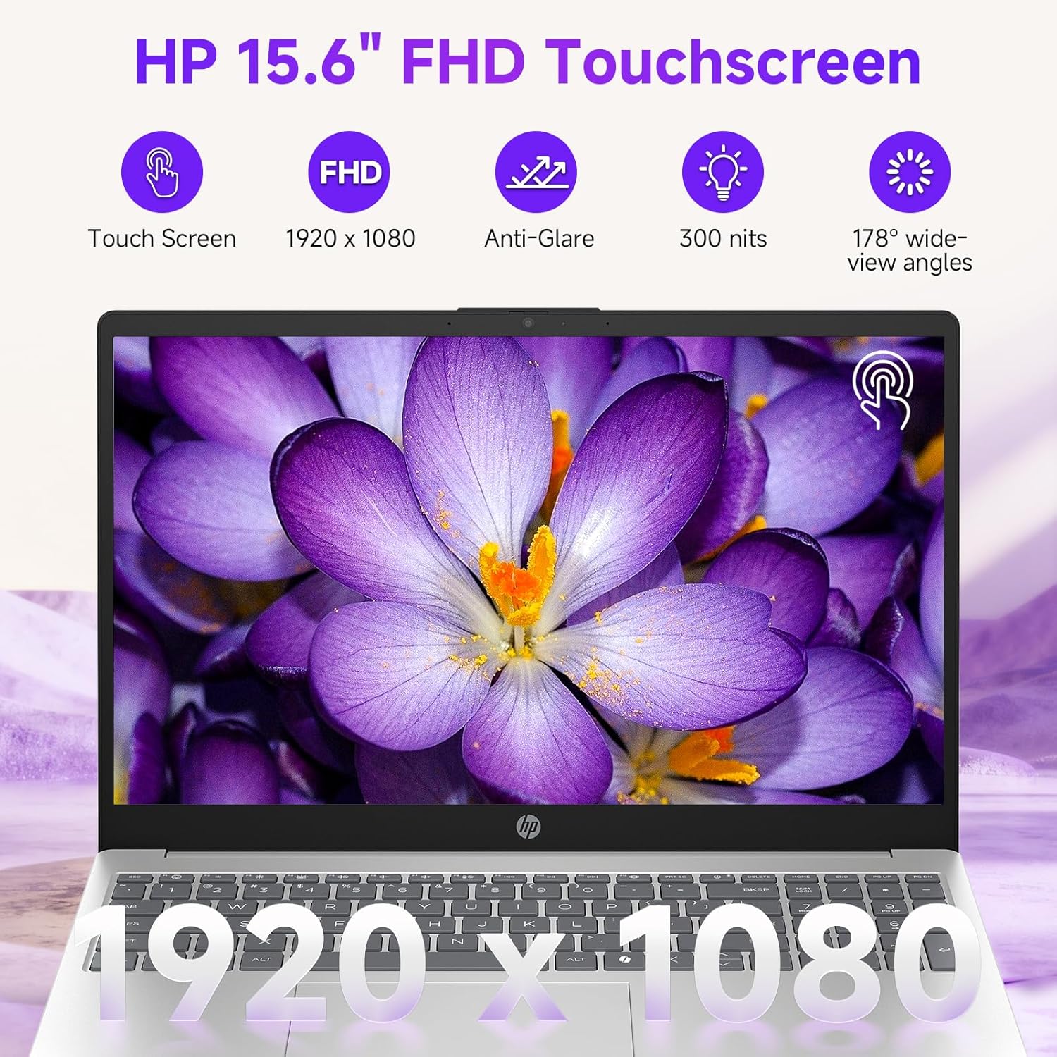 HP 15.6 Touchscreen Business Laptop, Intel 13th Gen i7-1355U(Up to 5.0GHz), 15.6" Anti-Glare FHD, 32 GB RAM, 1 TB SSD, Copilot AI, Wi-Fi 6, Fast Charge, Windows 11 Pro, w/Accessories