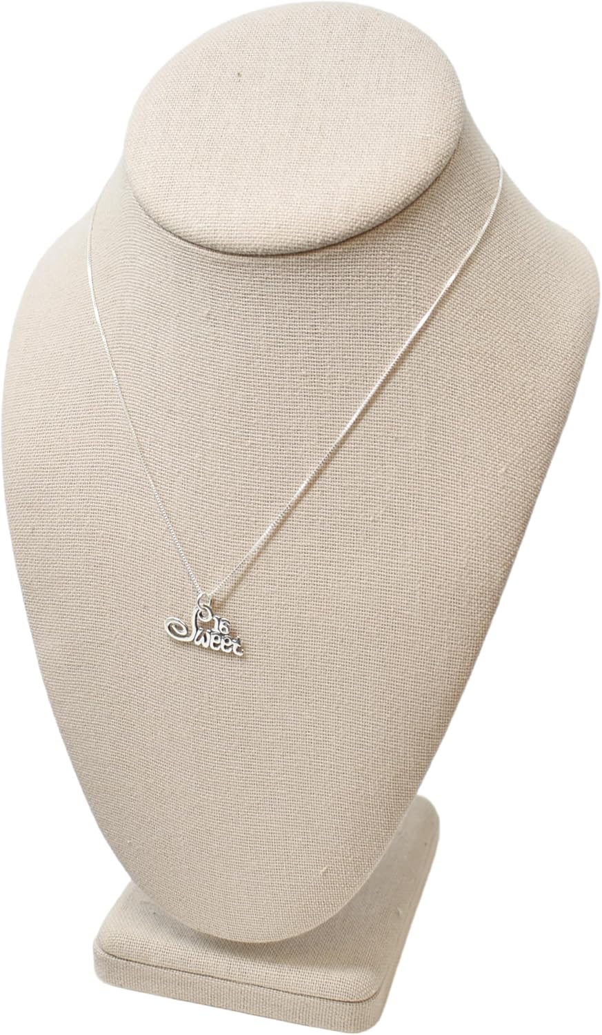 MOM & THREE DAUGHTERS Sweet 16 Necklace | 16" Sterling Silver Box Chain | Sweet 16 Gift I 16th Birthday Gift