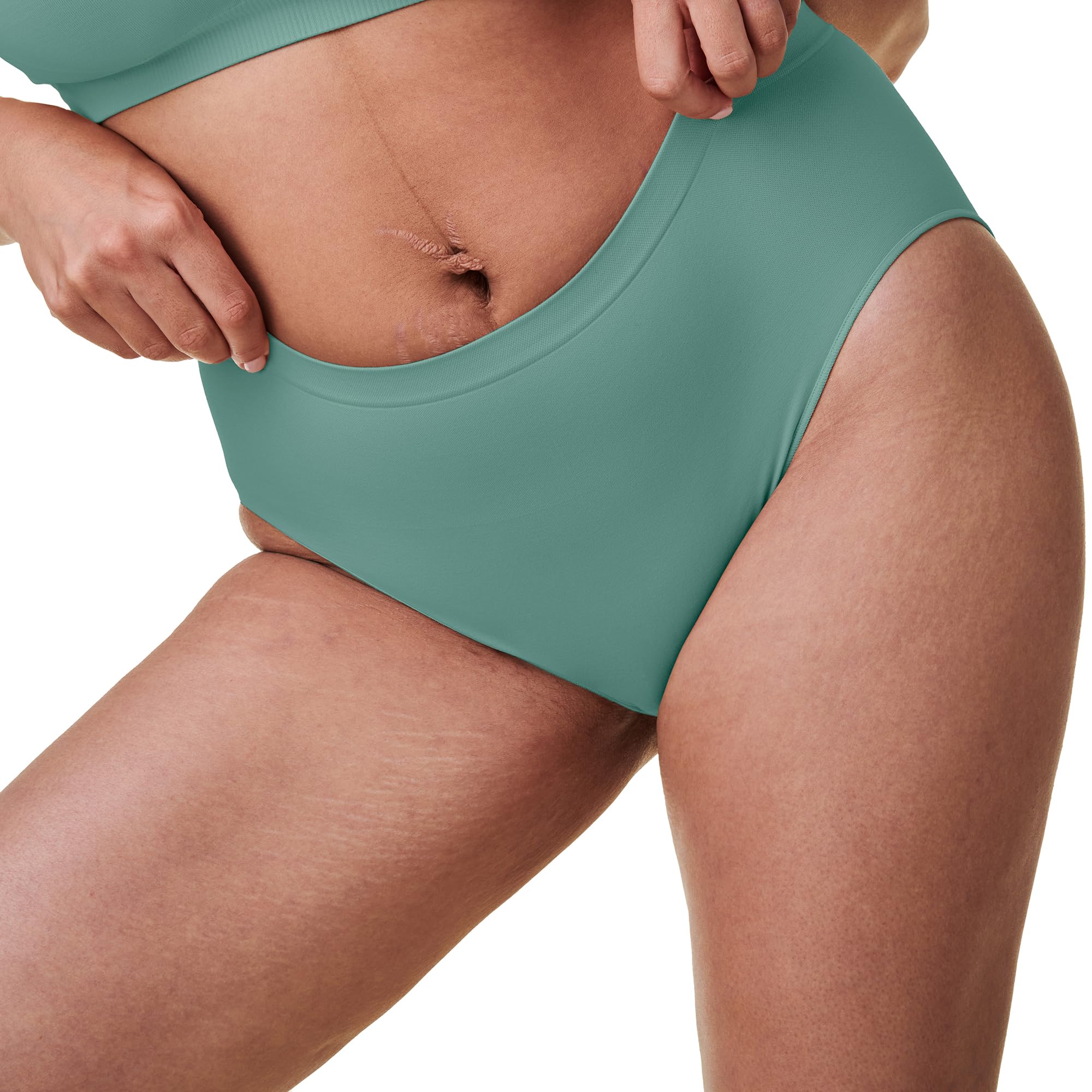 Bravado Designs Sustainable Panty | High-Rise | Seamless | Jade | XS/S
