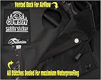 Vista 4 de American Cowboy - Abrigo de lluvia para sillín (100% impermeable, longitud completa, unisex)