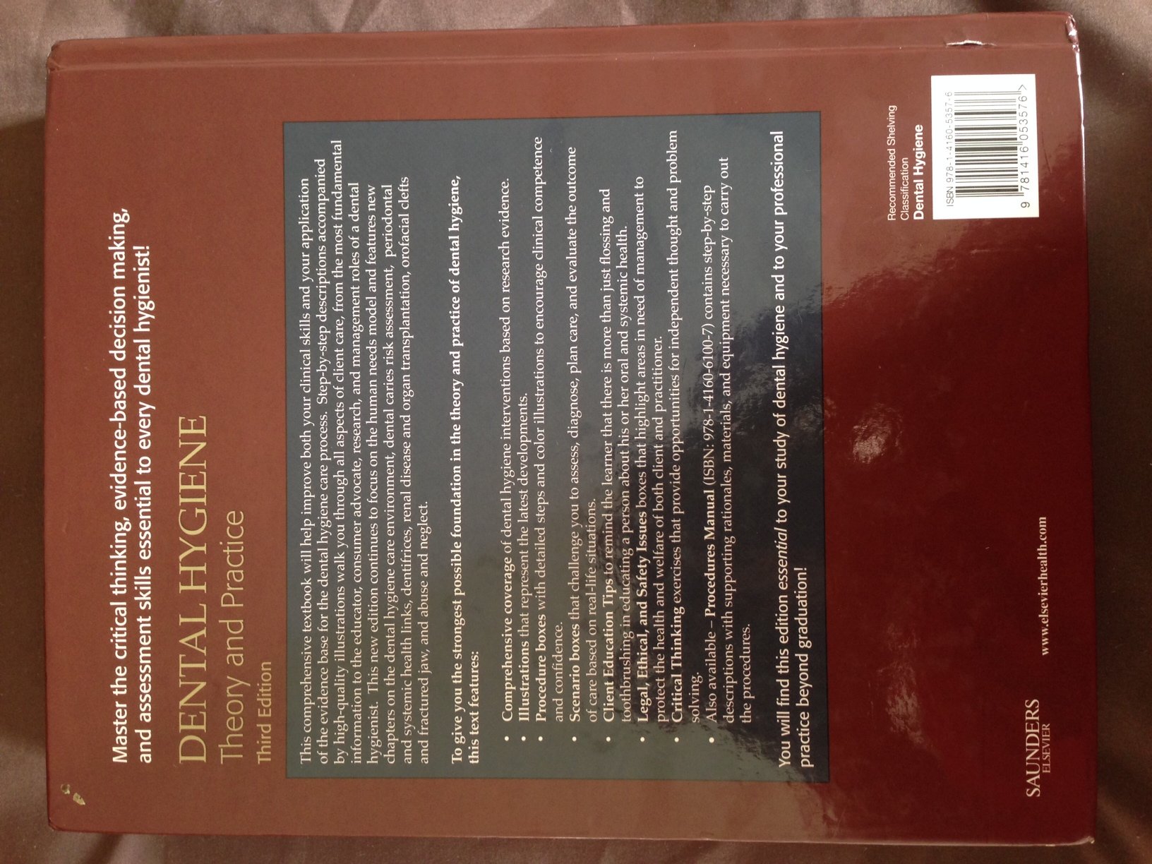 Dental Hygiene: Theory and Practice