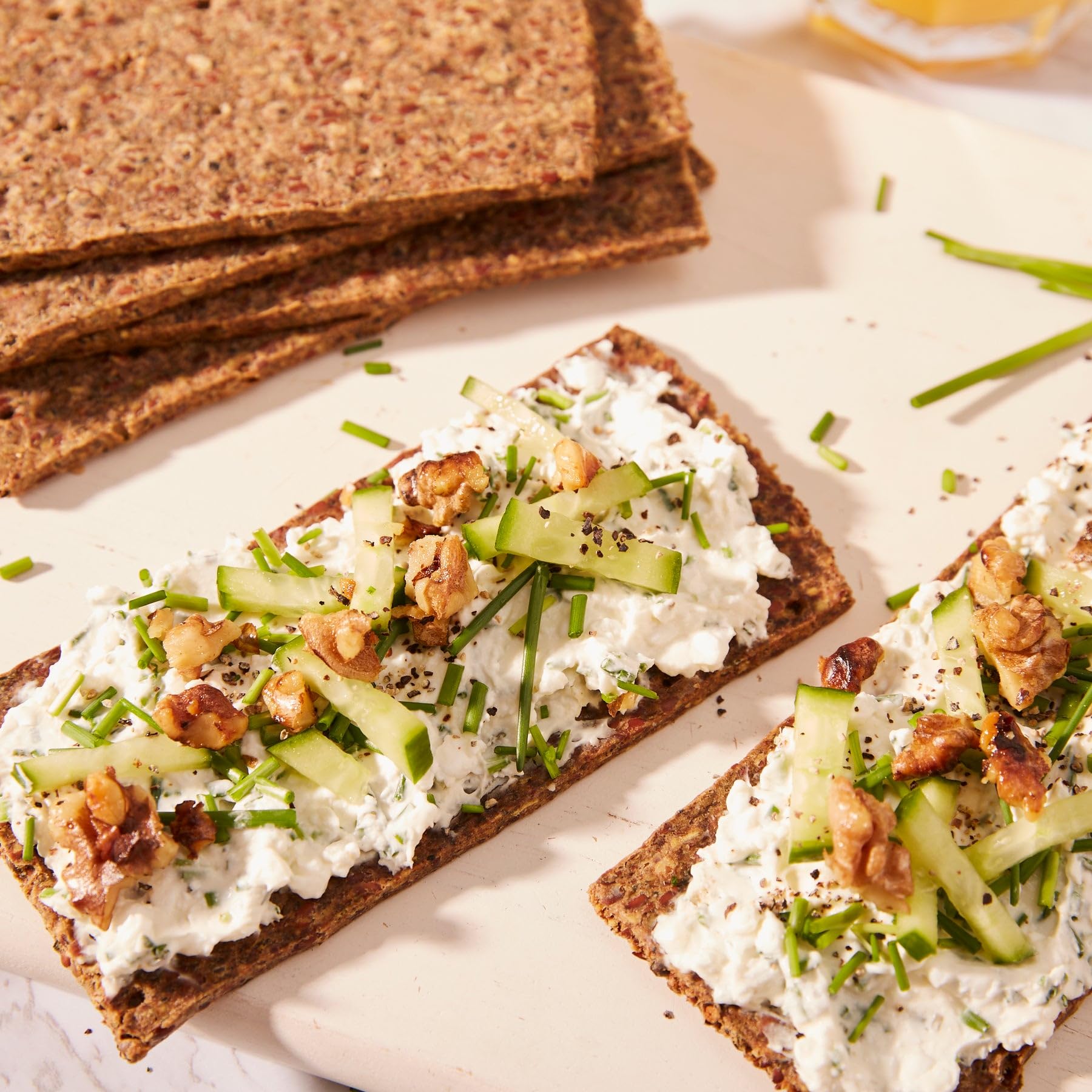 Keto Knäckebrot Knäcke No66 - Hanf & Kräuter - Lower Carb Knusperbrot ohne Zucker & Kohlenhydrate - High Protein Cracker für ketogene Ernährung - Low Carb Keto Snack - 190g - 5er Pack (insg. ca. 950g)