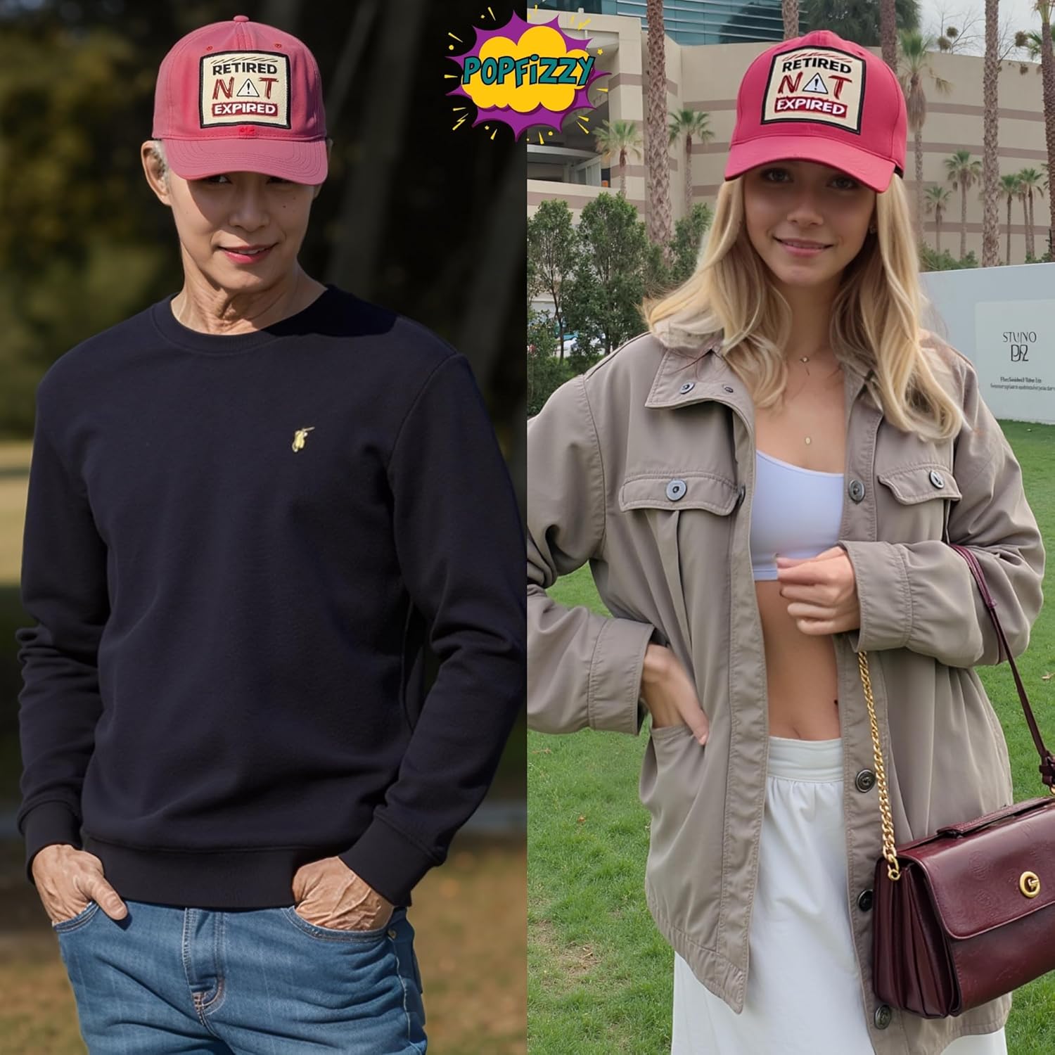 Popfizzy Funny Hats for Men and Women, Fun Adult Baseball Cap, Funny Birthday Gifts for Women and Men, Cool Dad Hat Gift Idea - Image 8