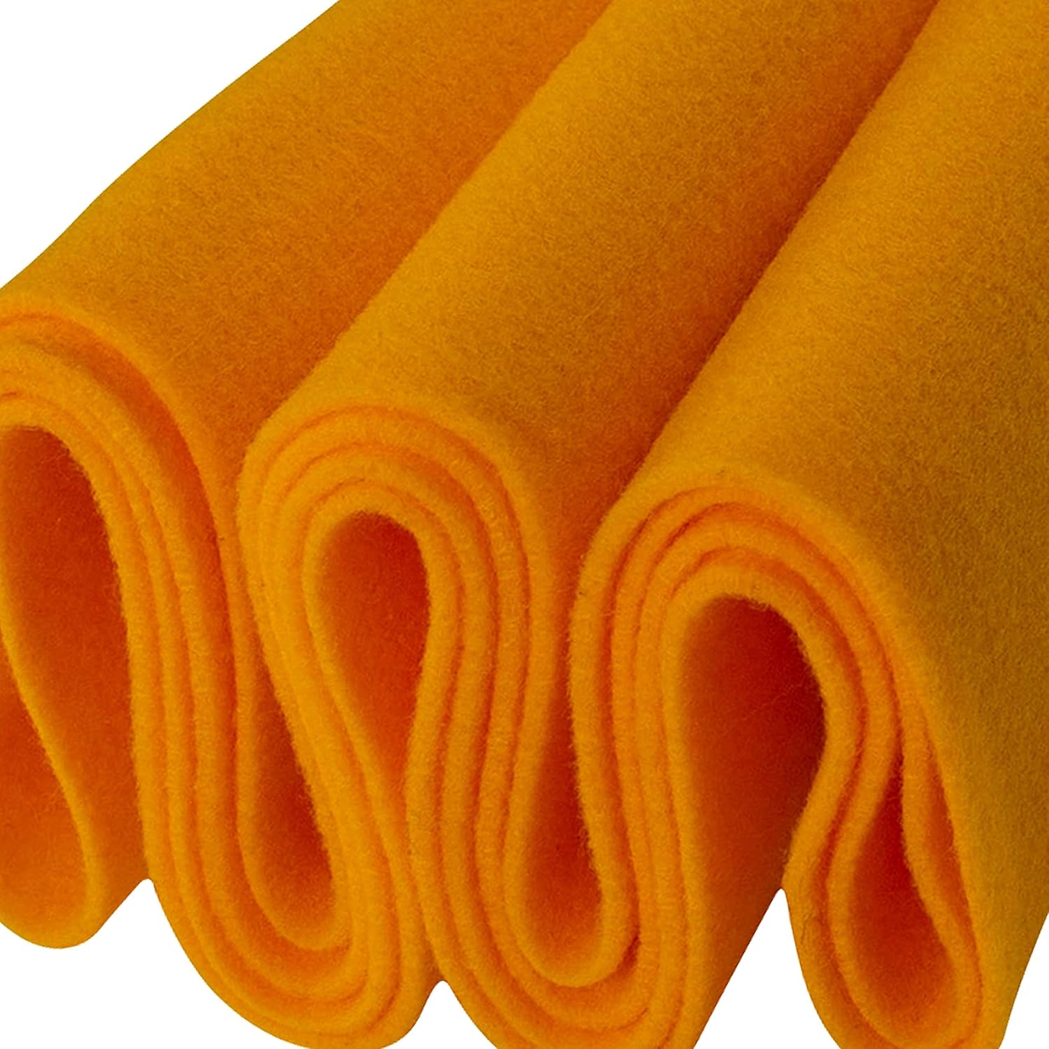 Felt Fabric | 72 inches Wide & 1.6mm Thick Mango Fabric | Non-Stiff, Soft Fabric Material | Felt Fabric by The Yard | Soft Felt Roll for Crafts,Sewing and Padding,6 Yards Fabric Mango