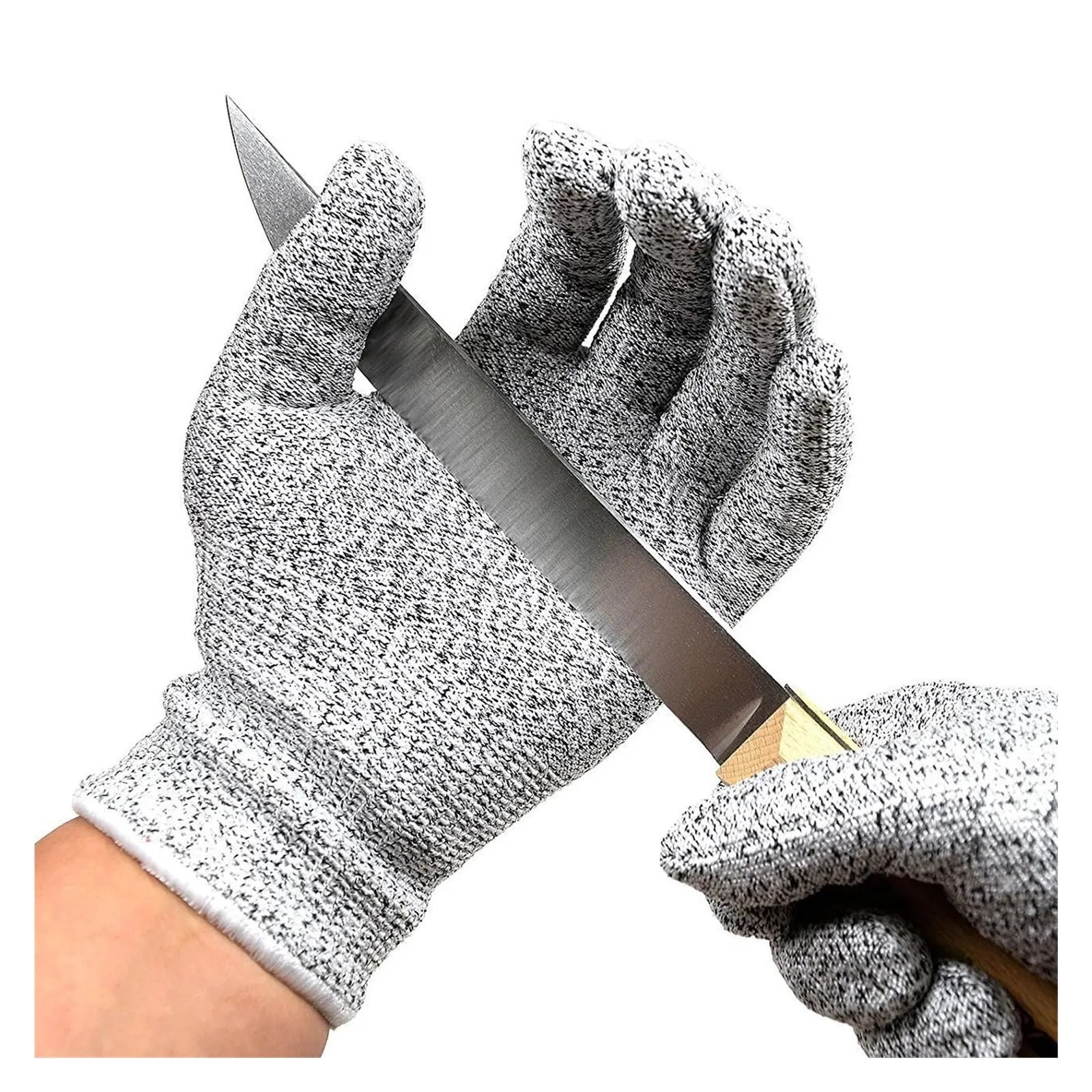Gants De Coupe Gants De Travail De Sécurité Anti-Coupure Niveau 5, Gants Résistants Aux Coupures HPPE, Gants Anti-coupures for Le Travail du Jardin Confortablement Adapté(3pairs,S)