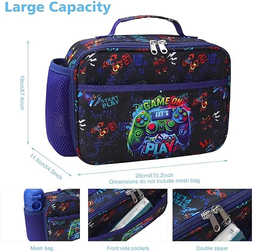 Miniatura 5 de RHCPFOVR Kids Lunch Bag - Insulated Lunch Box for Boys Girls,Washable Lunch Bag and Reusable Toddler Leak-proof Lunchbox for School and Daycare