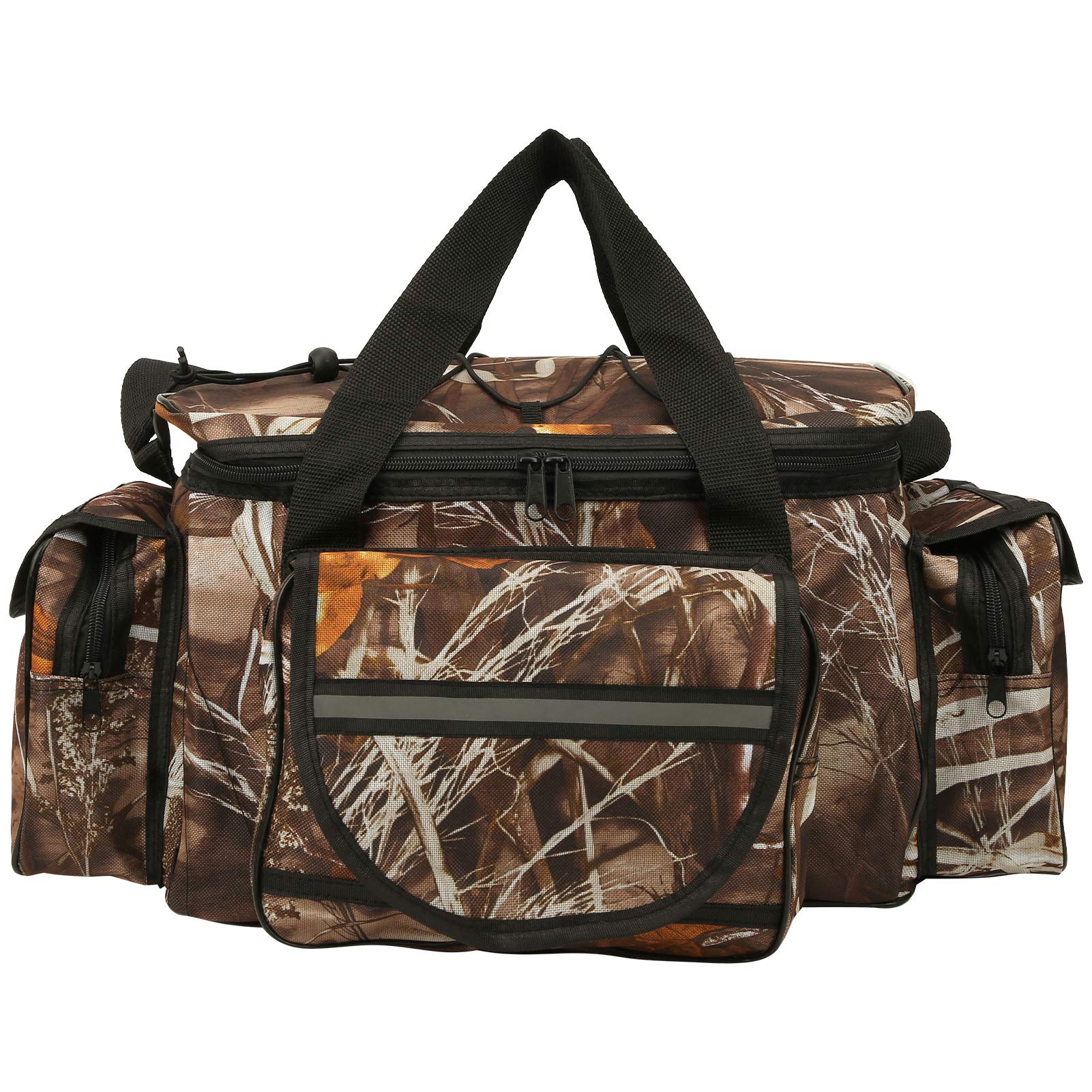 Fishing Tackle Pack, Large Capacity Fishing Bag with Adjustable Internal Space, Multifunctional for Storage Pockets, with Shoulder Strap