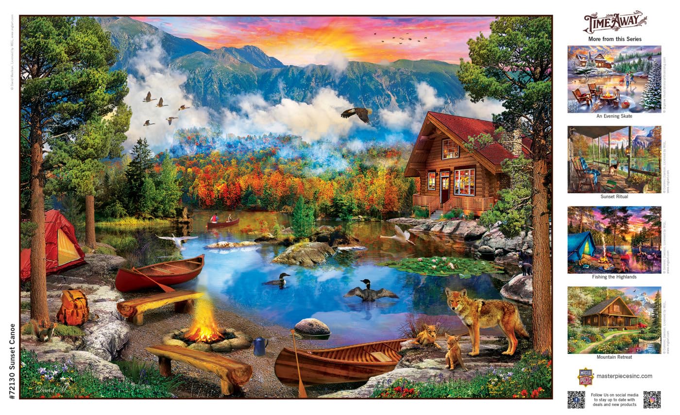 MasterPieces Sunset Ritual 1000 Piece Jigsaw Puzzle - Time Away Scenic Landscape - View #10