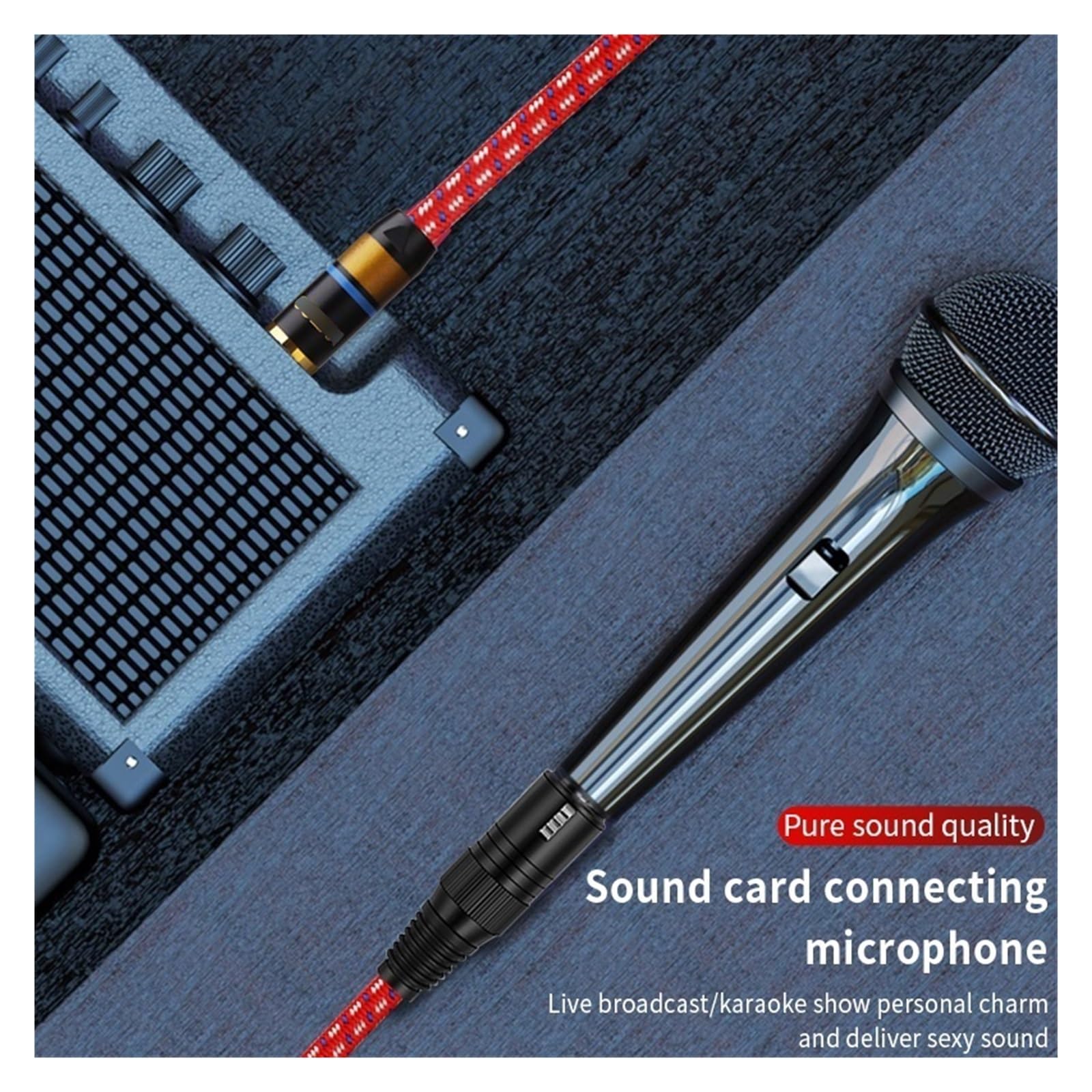 Cavo audio AUX OFC maschio da 3,5 mm a pin for computer, telefono, amplificatore a valvole, jack stereo, a doppio(0.5 Meters)