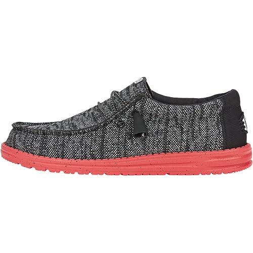 HEYDUDE Men’s Wally Stretch Sox Slip-On Loafer, Lightweight, Breathable, with Flex & Fold Outsole