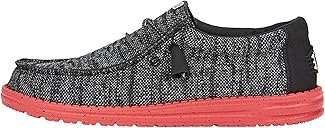 HEYDUDE Men’s Wally Stretch Sox Slip-On Loafer, Lightweight, Breathable, with Flex & Fold Outsole