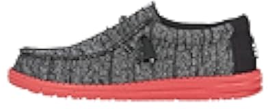 HEYDUDE Men’s Wally Stretch Sox Slip-On Loafer, Lightweight, Breathable, with Flex & Fold Outsole