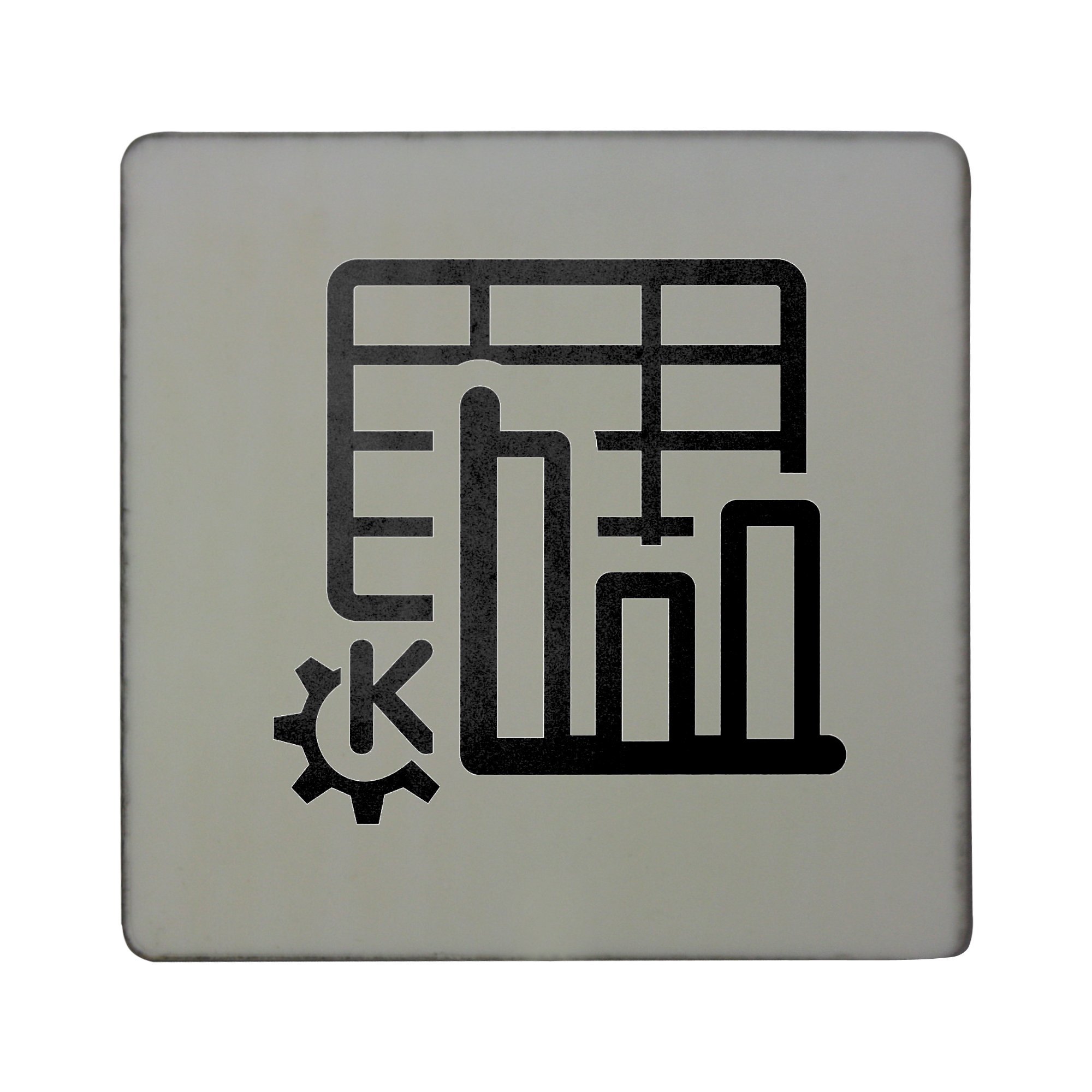 mono kspread ksp Clip Art. hardboard square fridge magnet