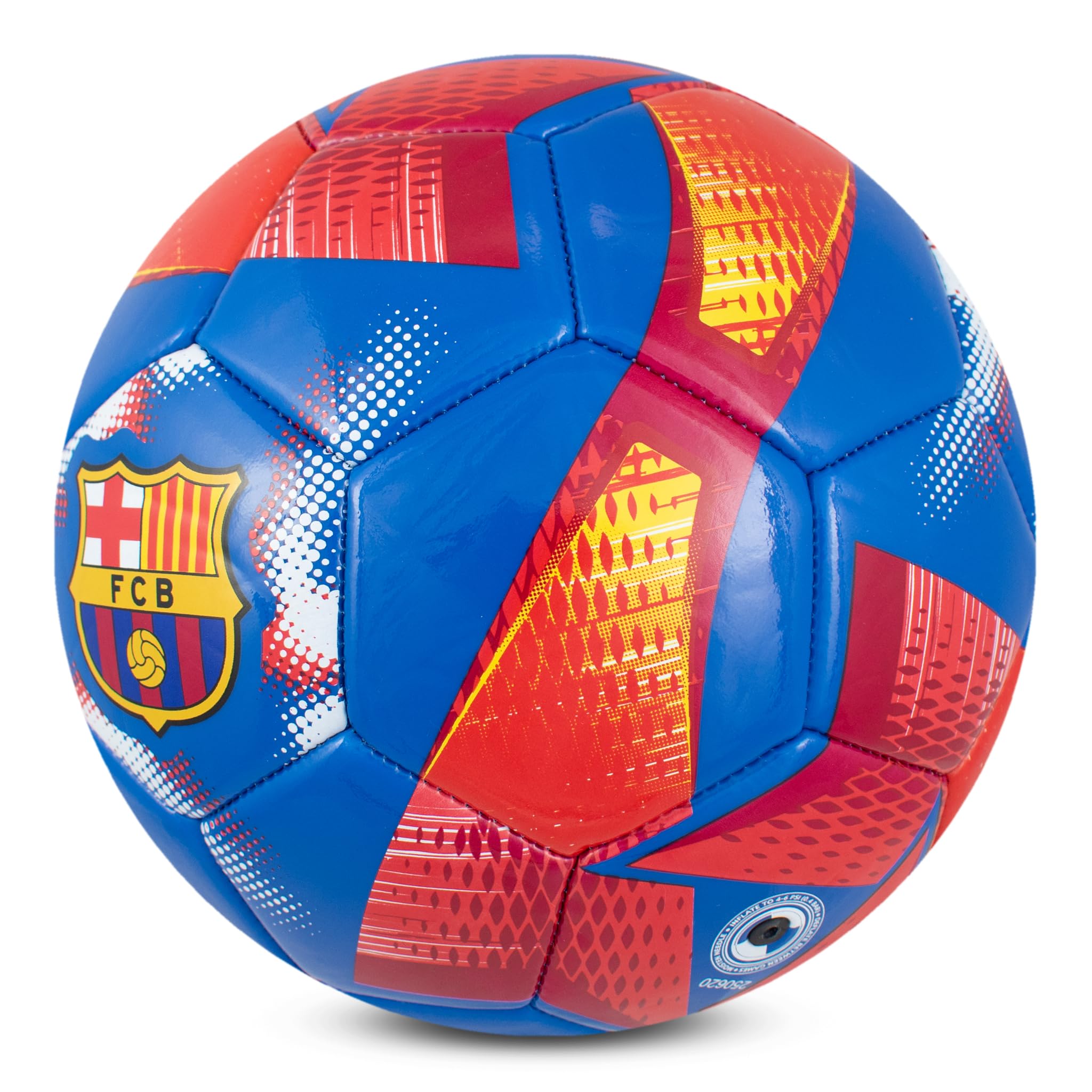 Hy-Pro Ballon de Football sous Licence Officielle FC Barcelone Taille 3 Motif Spirale Marchandise Barca Entraînement Collection pour Enfants et Adultes