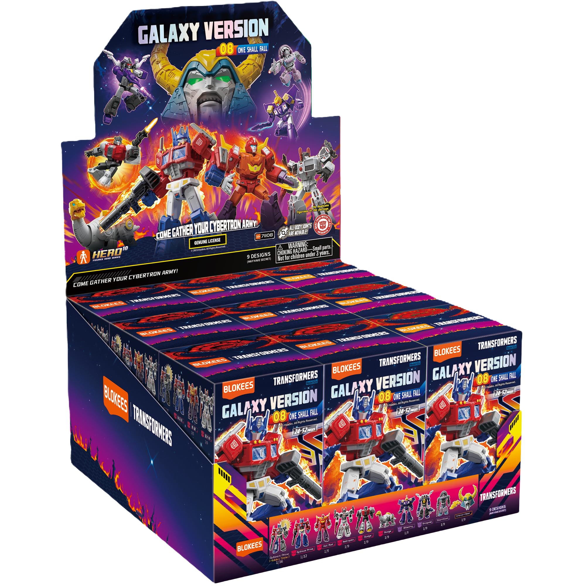 Blokees Transformers Figures - Galaxy v8: One Shall Fall - BOX of 9