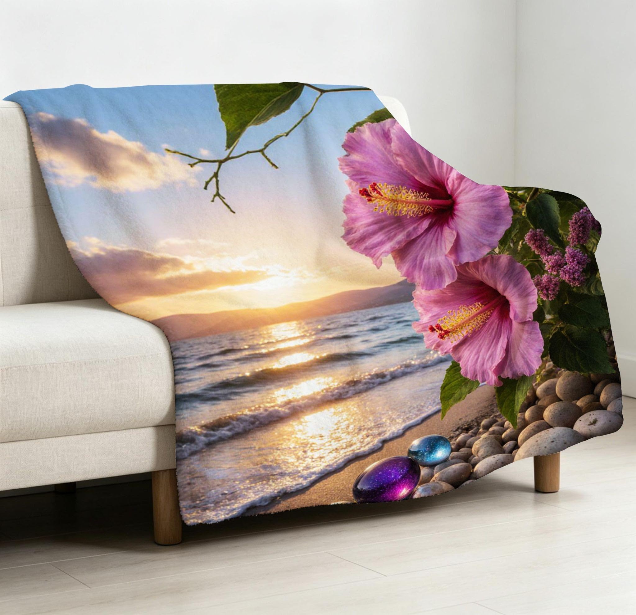 Manta Franela Sherpa 3D Flor Costera 240x260cm para Cama 180-A340