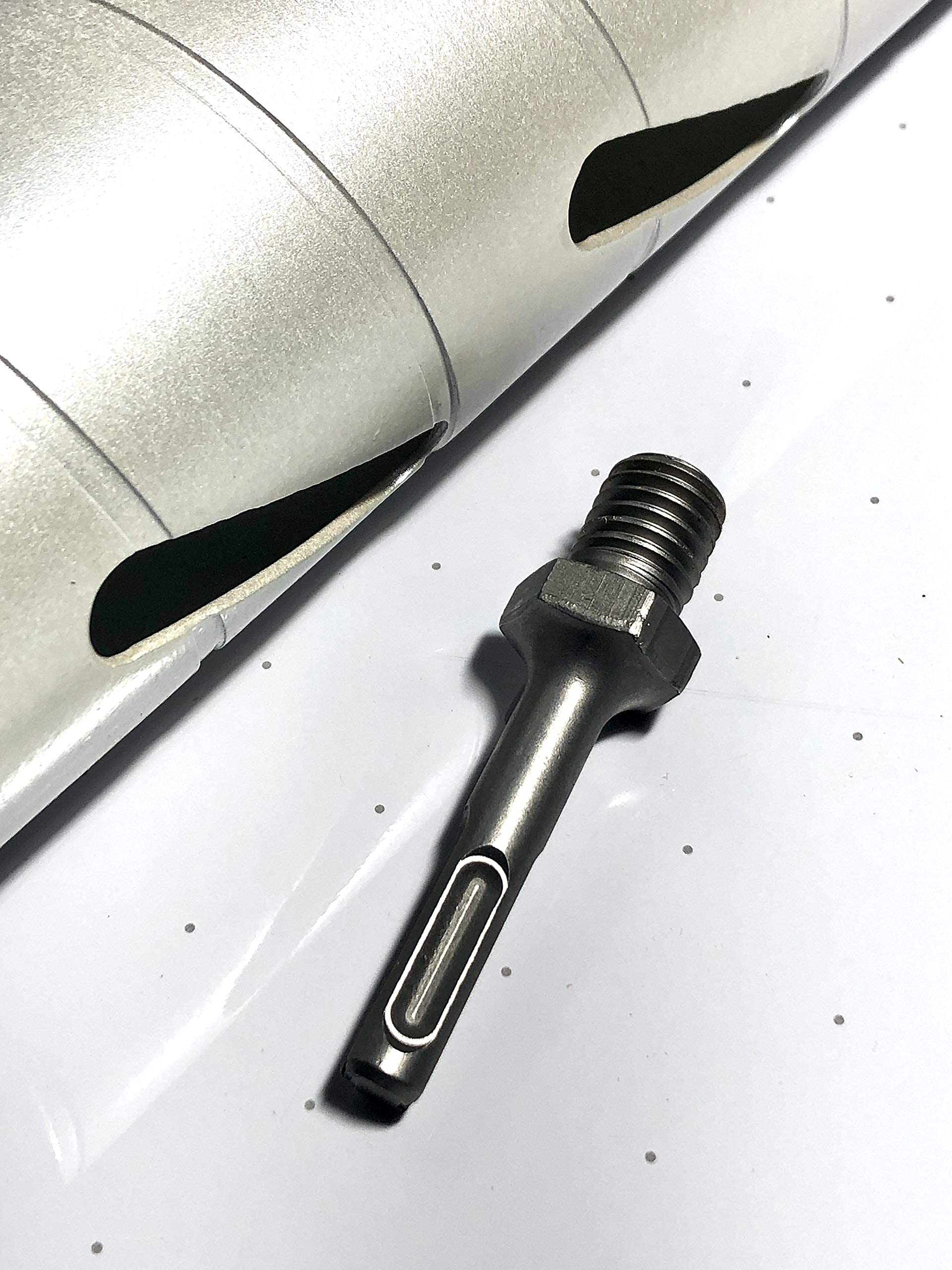 TechDiamondToolsCore Bit Adapter, 5/8"-11 Threaded Male to SDS Plus Shank for Hammer Drill