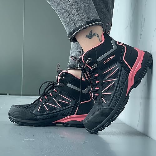 Miniatura 2 de Botas de trabajo con punta de acero para mujer, botas de trabajo aisladas, zapatos de punta de acero, botas de construcción cómodas, botas de