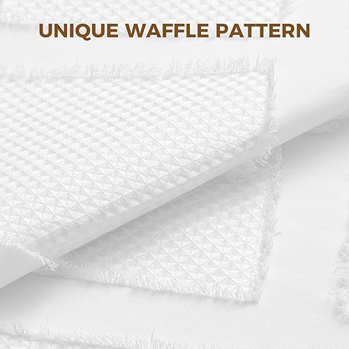 Miniatura 4 de downluxe Cortina de ducha sin gancho con forro a presión, juego de cortina de ducha de tela de gofre blanca para baño, cortinas impermeables de