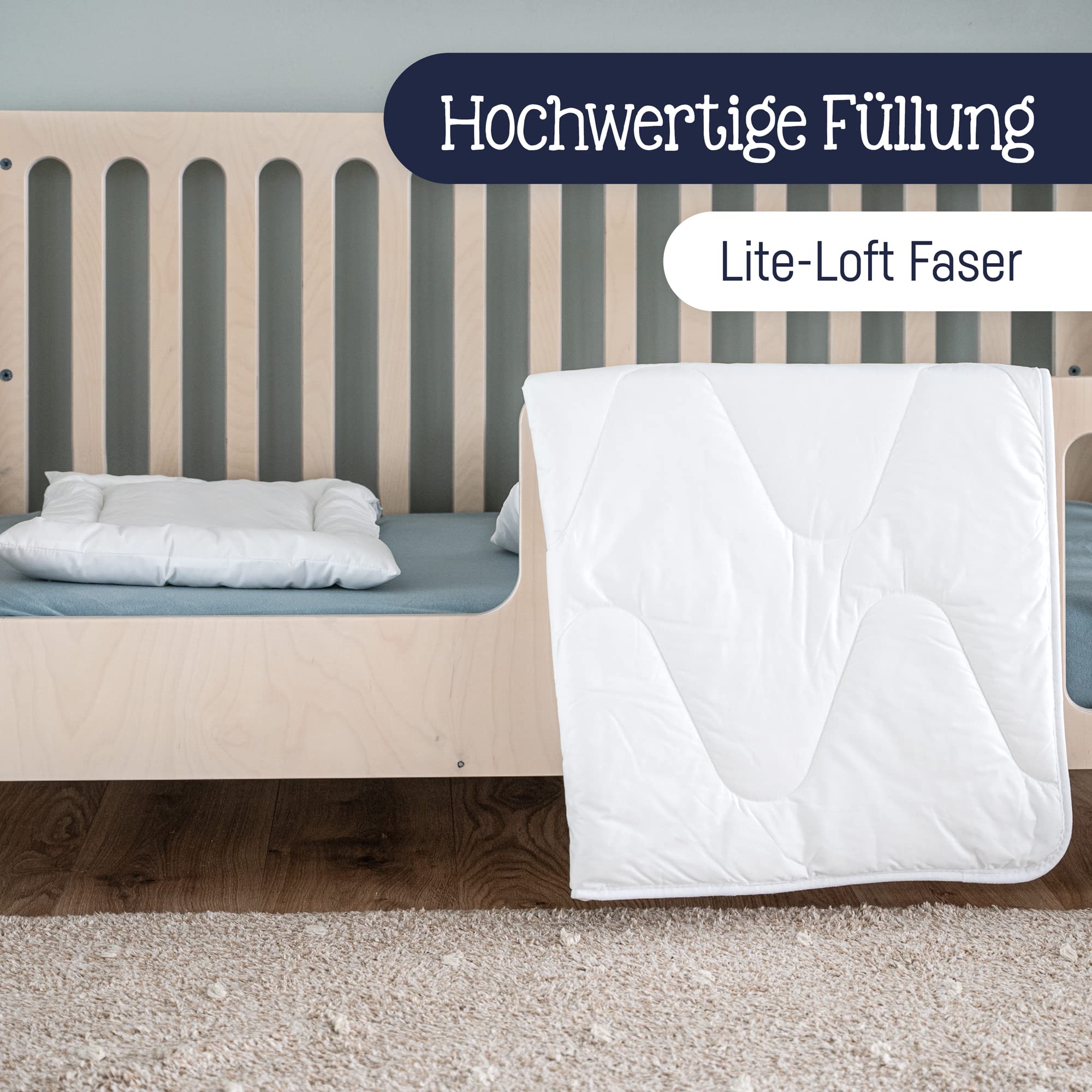 Julius Zöllner Decke Sommertraum, Thinsulate Lite Loft, Standard 100 by OEKO-TEX, Größe 80x80 cm