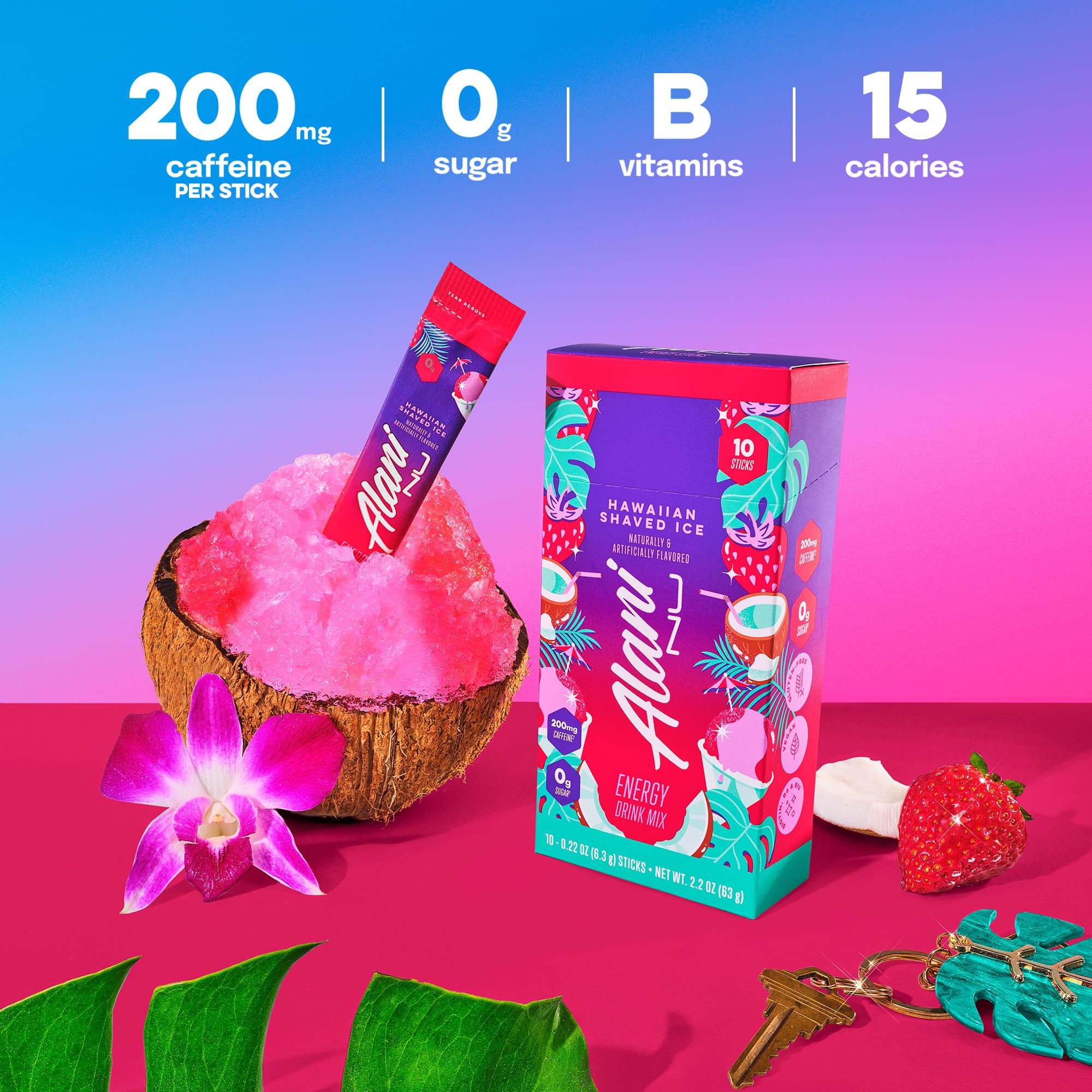 Amazon.com : Alani Nu HAWAIIAN SHAVED ICE, Energy Sticks Drink