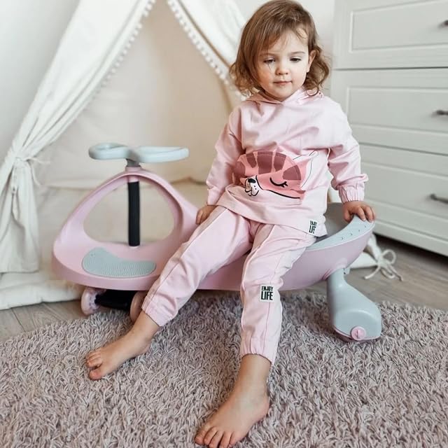 Foto 3 de 8 de TWISTCAR Roze - Coche para Niños con LED Rosa y Volante Juguete - Correpasillos sin Pilas hasta 120kg