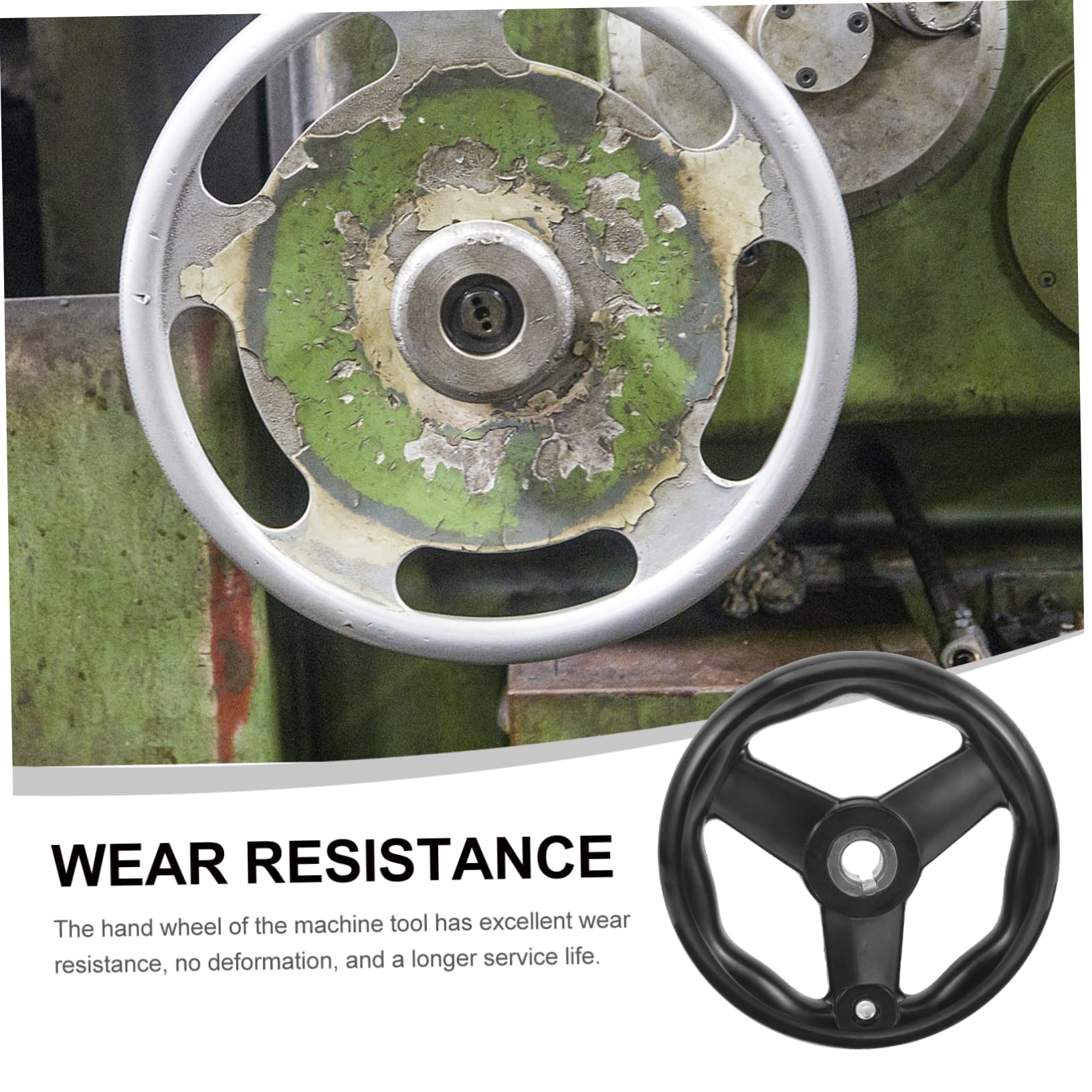 Ciieeo Woodworking Machinery Handwheel Lathe Handwheel 3- Design Detachable Crank Easy Assembly Tool