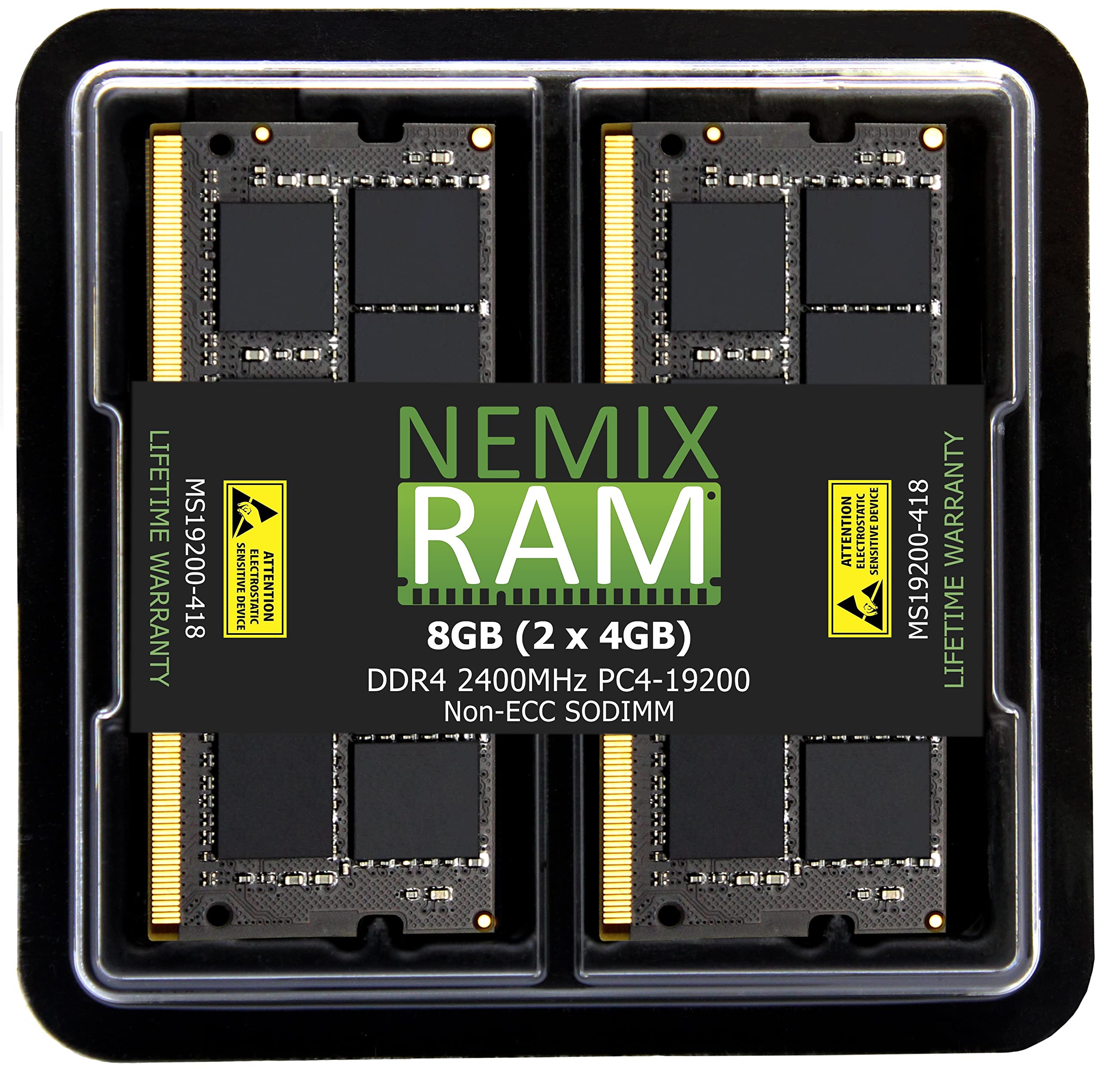 Amazon.co.jp: NEMIX RAM 8GB (2x4GB) DDR4-2400MHz PC4-19200 1.2V