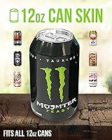 Vista 2 de Skywin Funda de silicona para latas (paquete de 2) La cubierta de lata oculta la lata disfrazándola como una lata de refresco (negro)