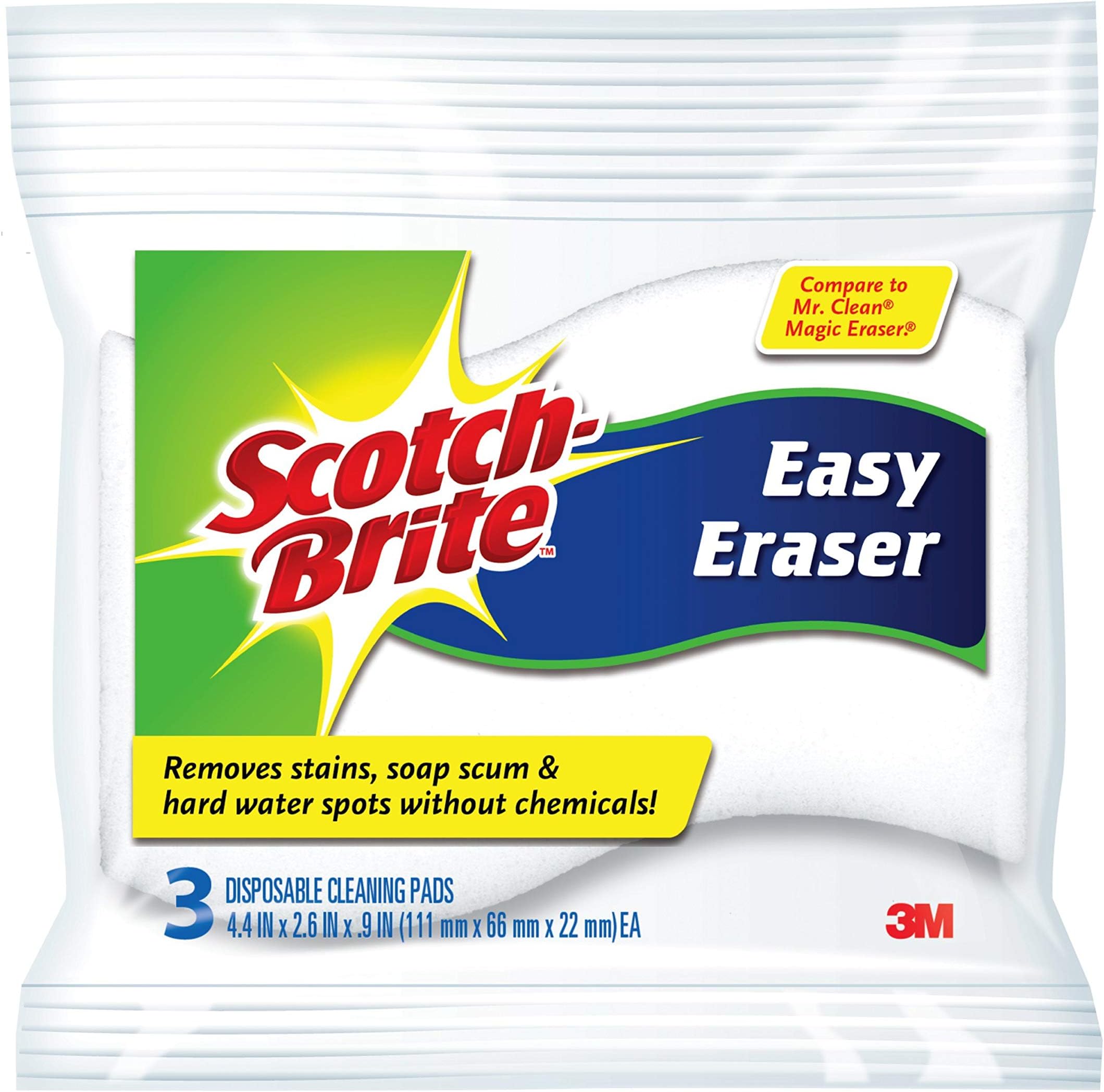 ScotchBrite Easy Erasing Pad, Removes Stains, Smudges