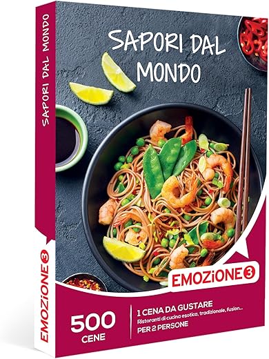 Sapori dal Mondo gift box - Original gift idea - A delicious traditional or exotic dinner for 2 people