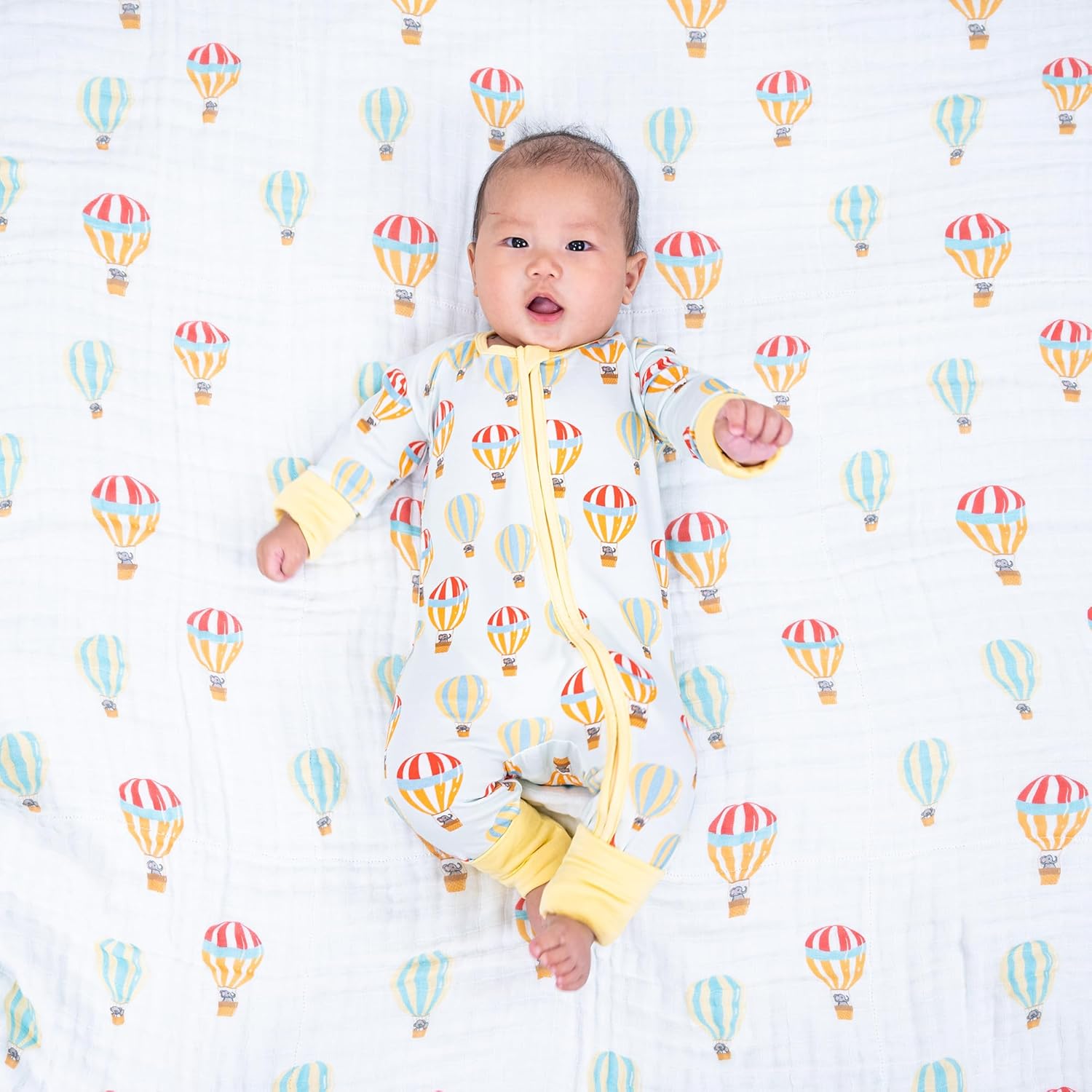 LollyBanks Baby Pajamas, Long Sleeve Baby Romper with 2-Way Zipper, 95% Viscose from Bamboo and 5% Spandex, Infant Sleepers