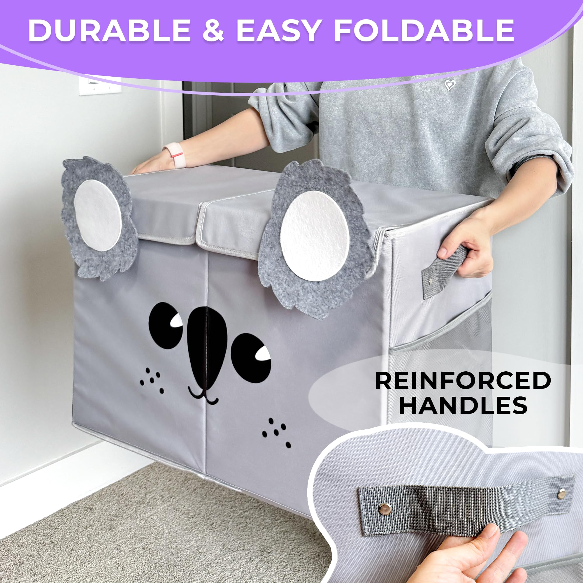 QUOKKA Katabird Storage Box Toy Organizer 16x12x8 cm Foldable Koala