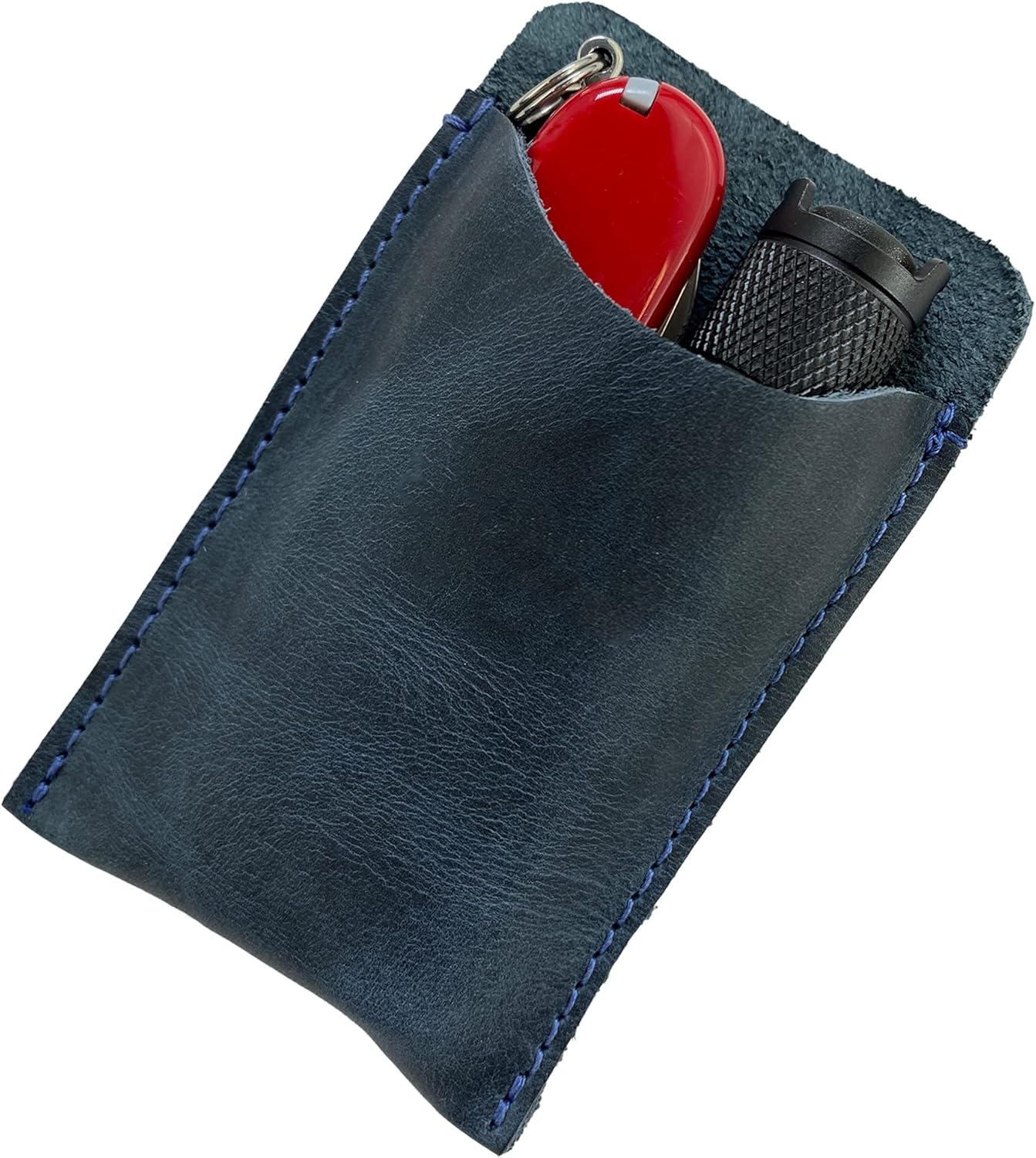 Hide & Drink, EDC Pocket Slip, Multitool Sleeve & Pen Holder for Everyday Use, Camping Accessories, Small Tool Organizer, Full Grain Leather, Handmade