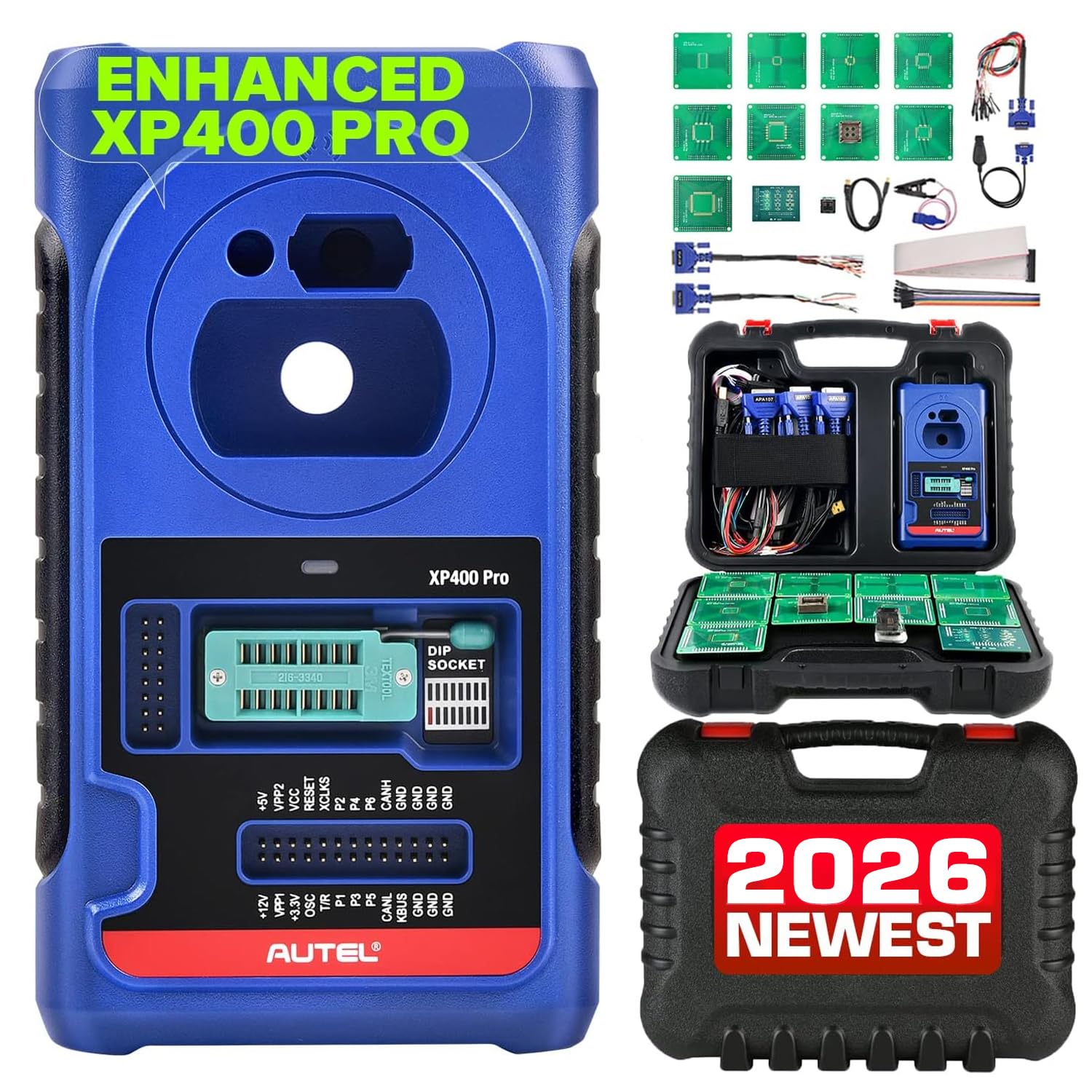 – MaxiIM XP400 PRO Key Fob Programming Accessory Tool Working With Autel MaxiIM IM508/ IM508S/ IM608S II/ IM608 PRO II, Upgraded Version of XP200/ XP400 Key Programmer