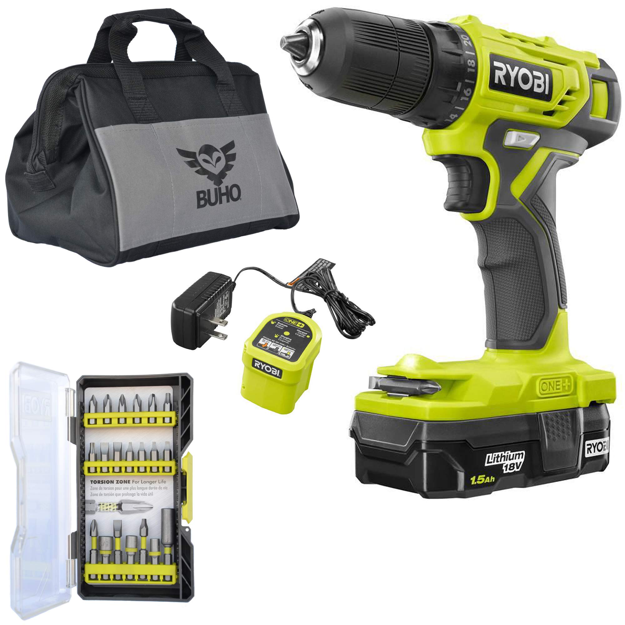 Ryobi Drill Kit Bundle, 18-Volt ONE+ 
