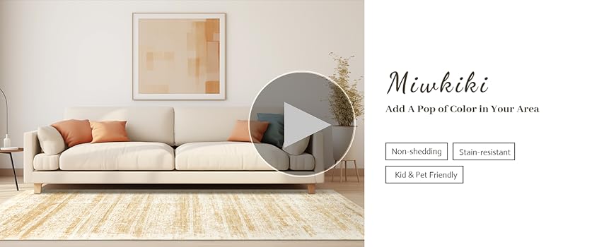 Amazon.com: Miukiki 8x10 Area Rugs for Living Room,Anti-Slip
