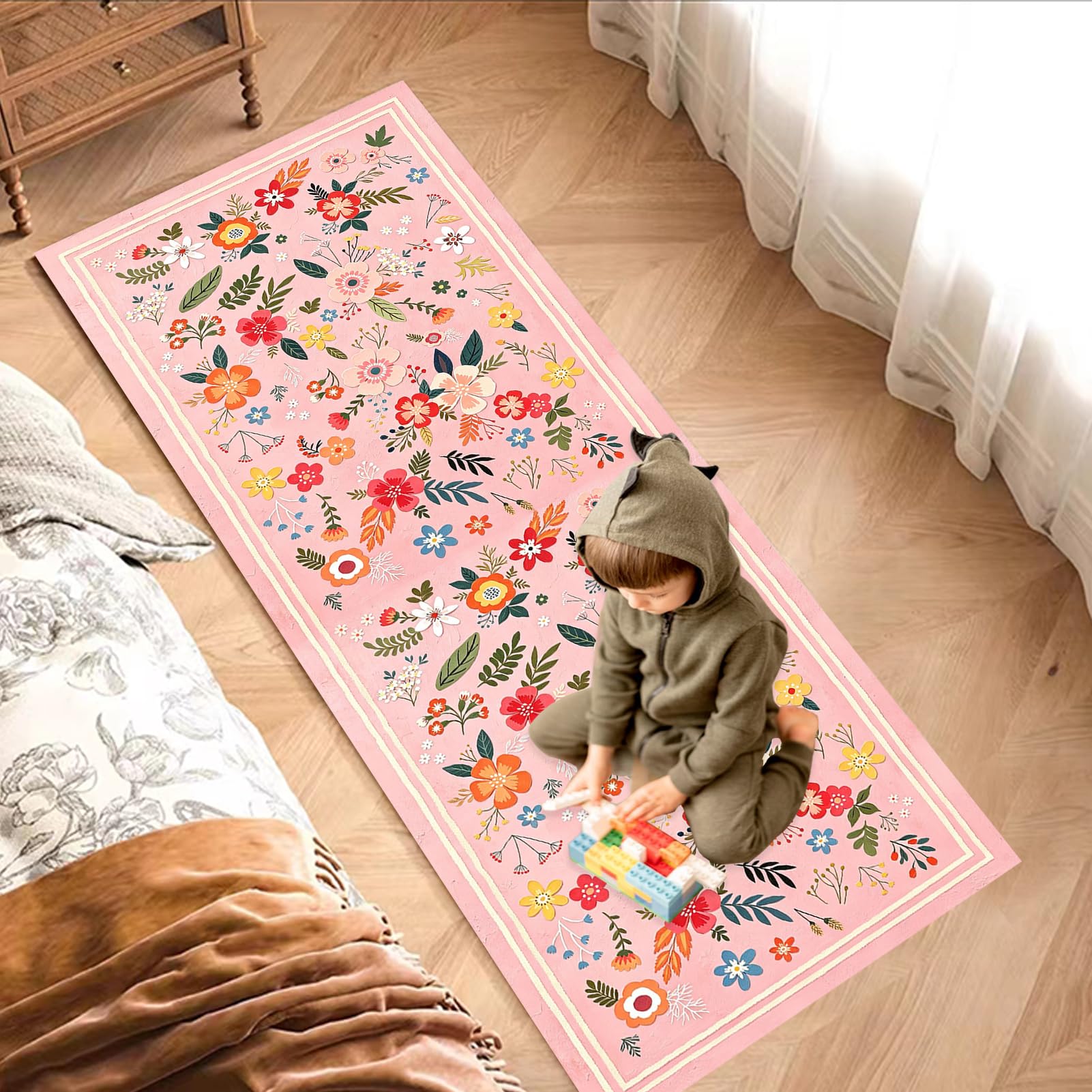 Tapis de Couloir Long, Tapis pour Cuisine Devant évier 60 x 450 cm